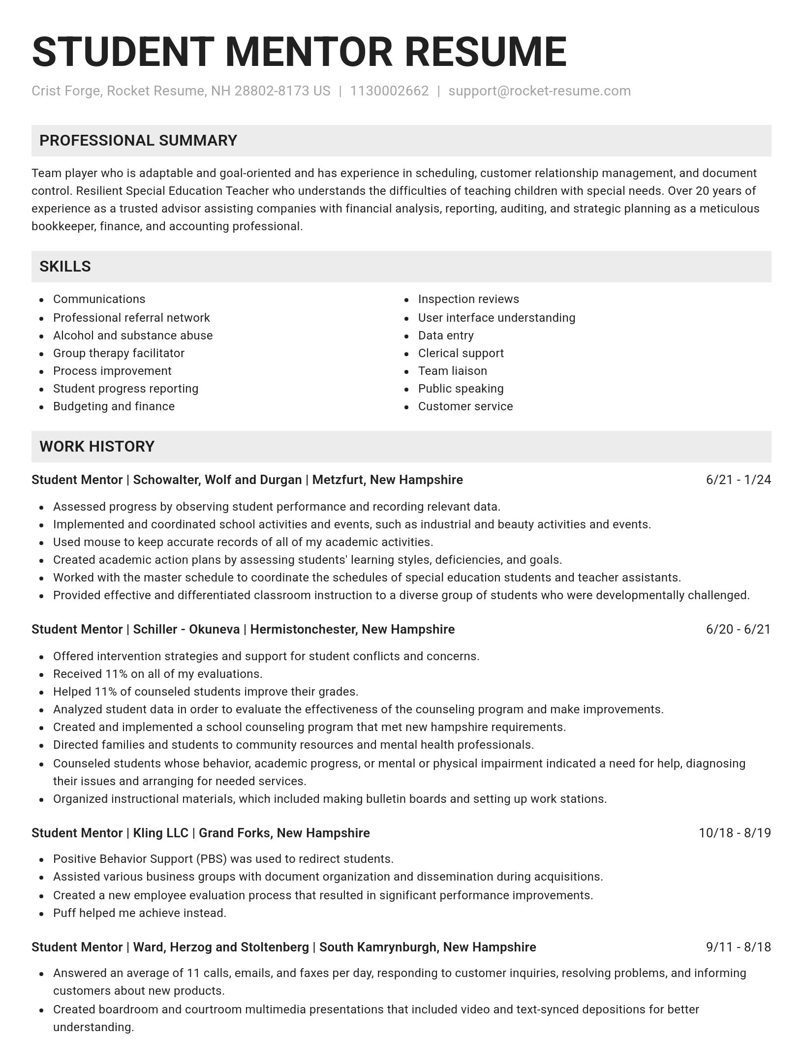 Genius resume template