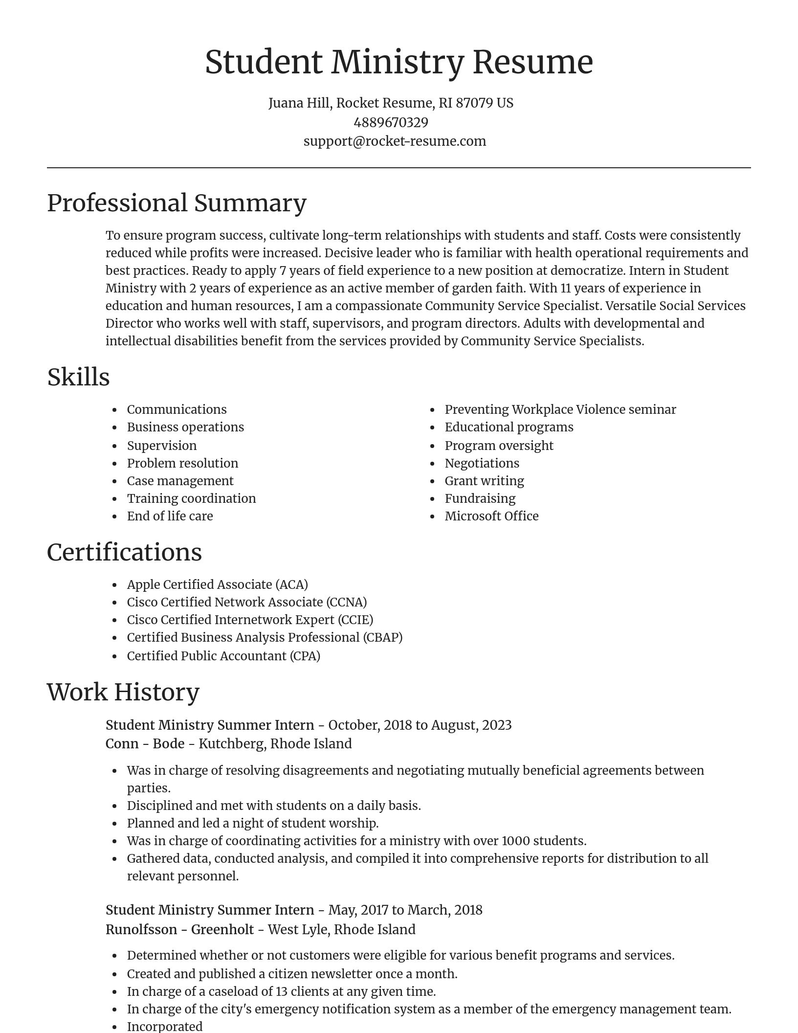 Focal Point resume template