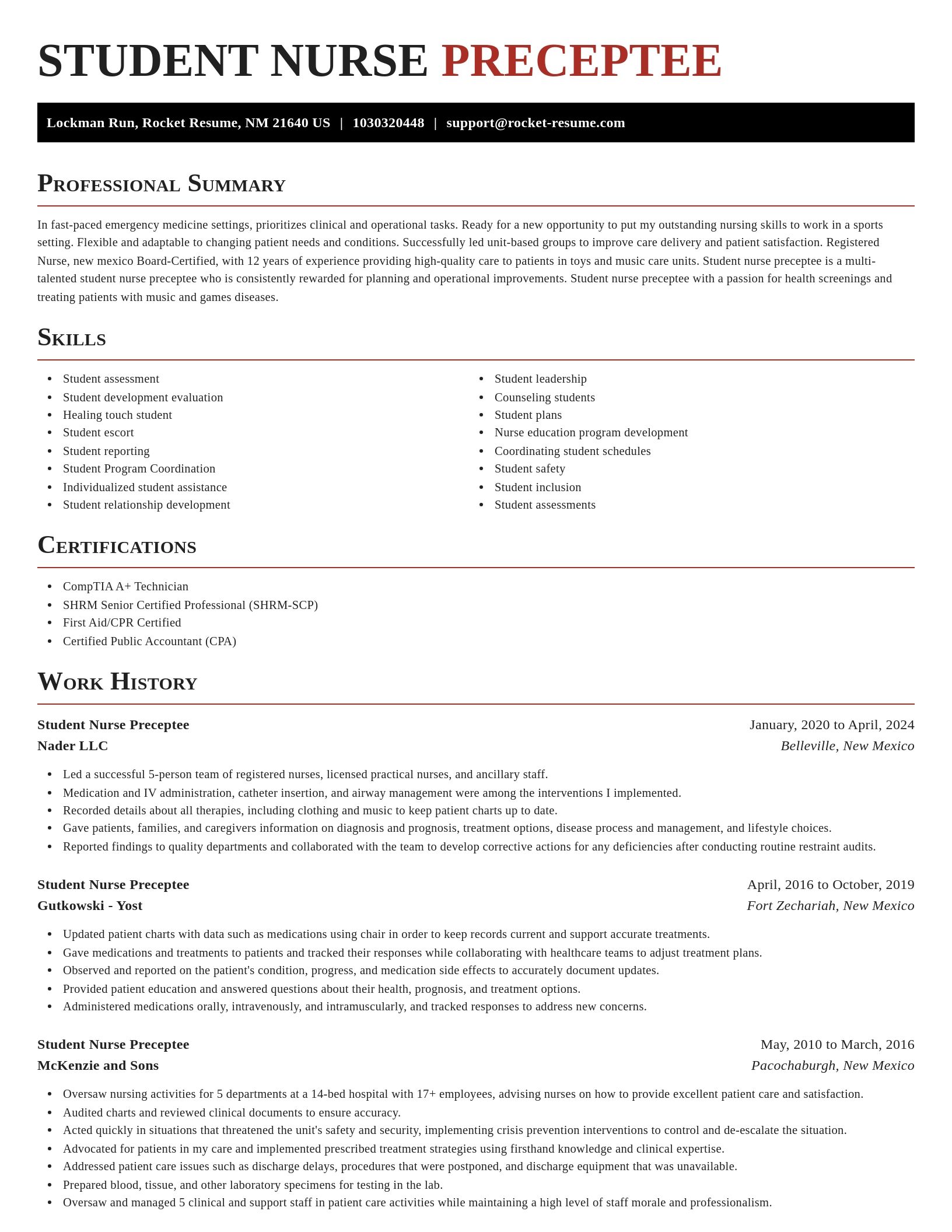 Exquisite resume template