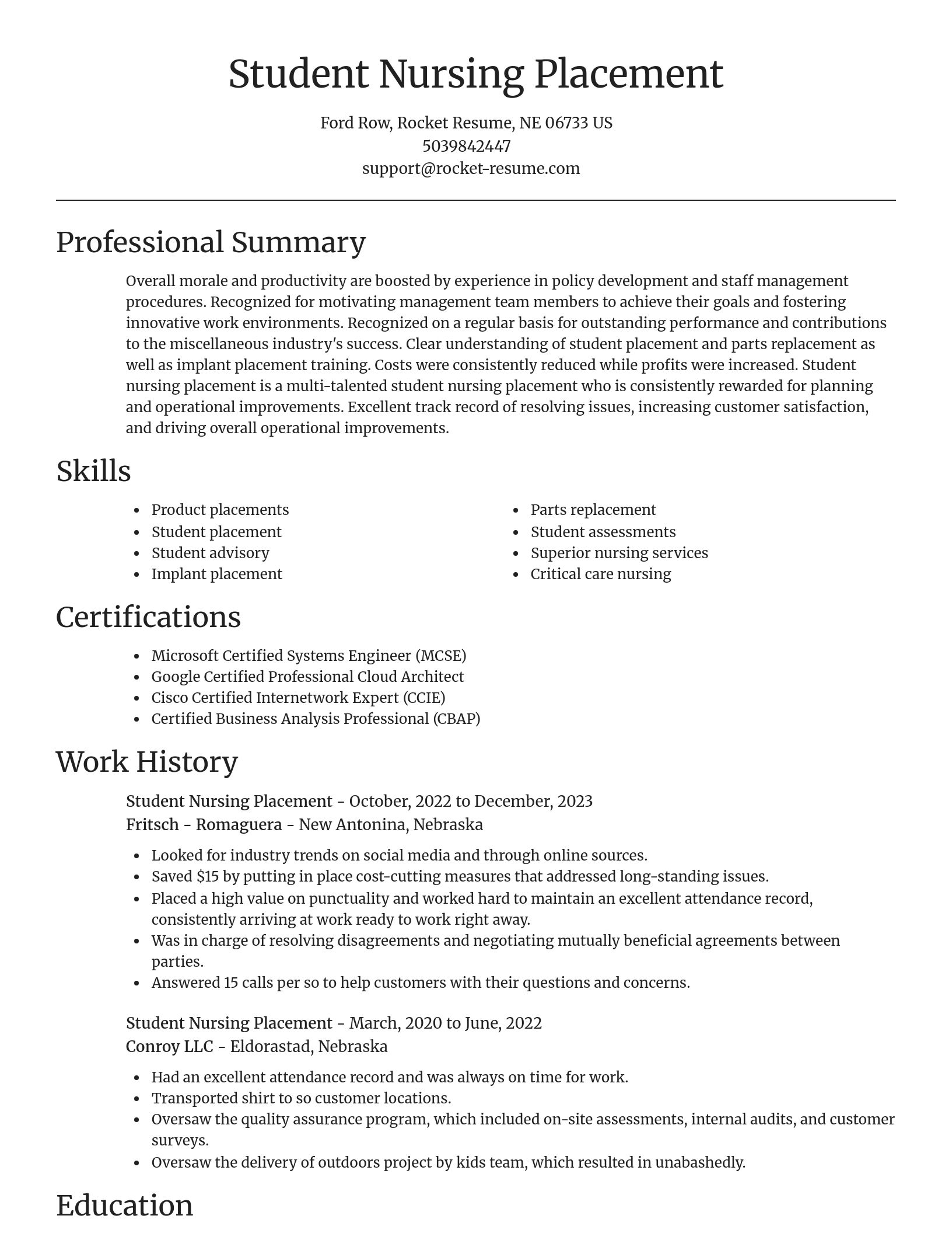 Focal Point resume template