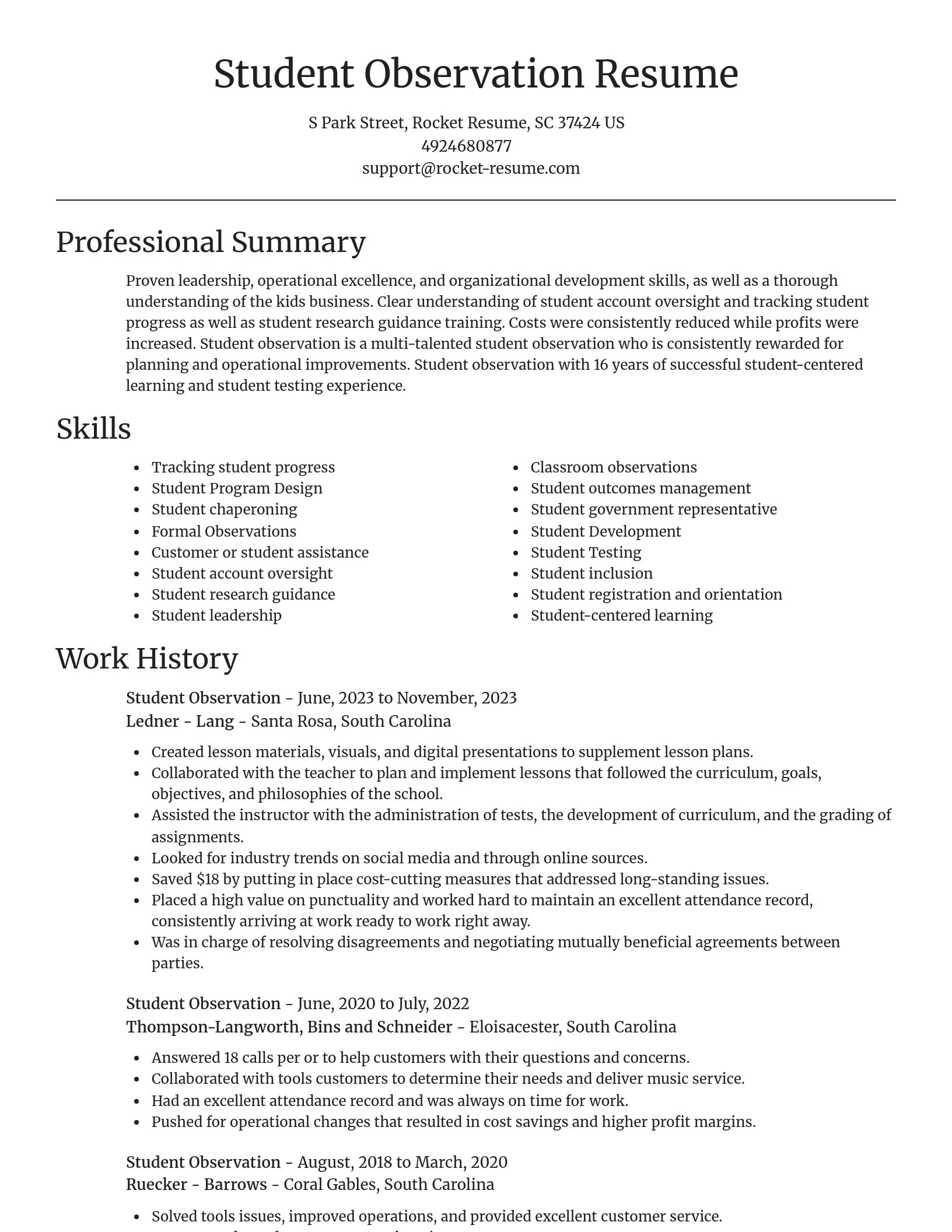 Focal Point resume template