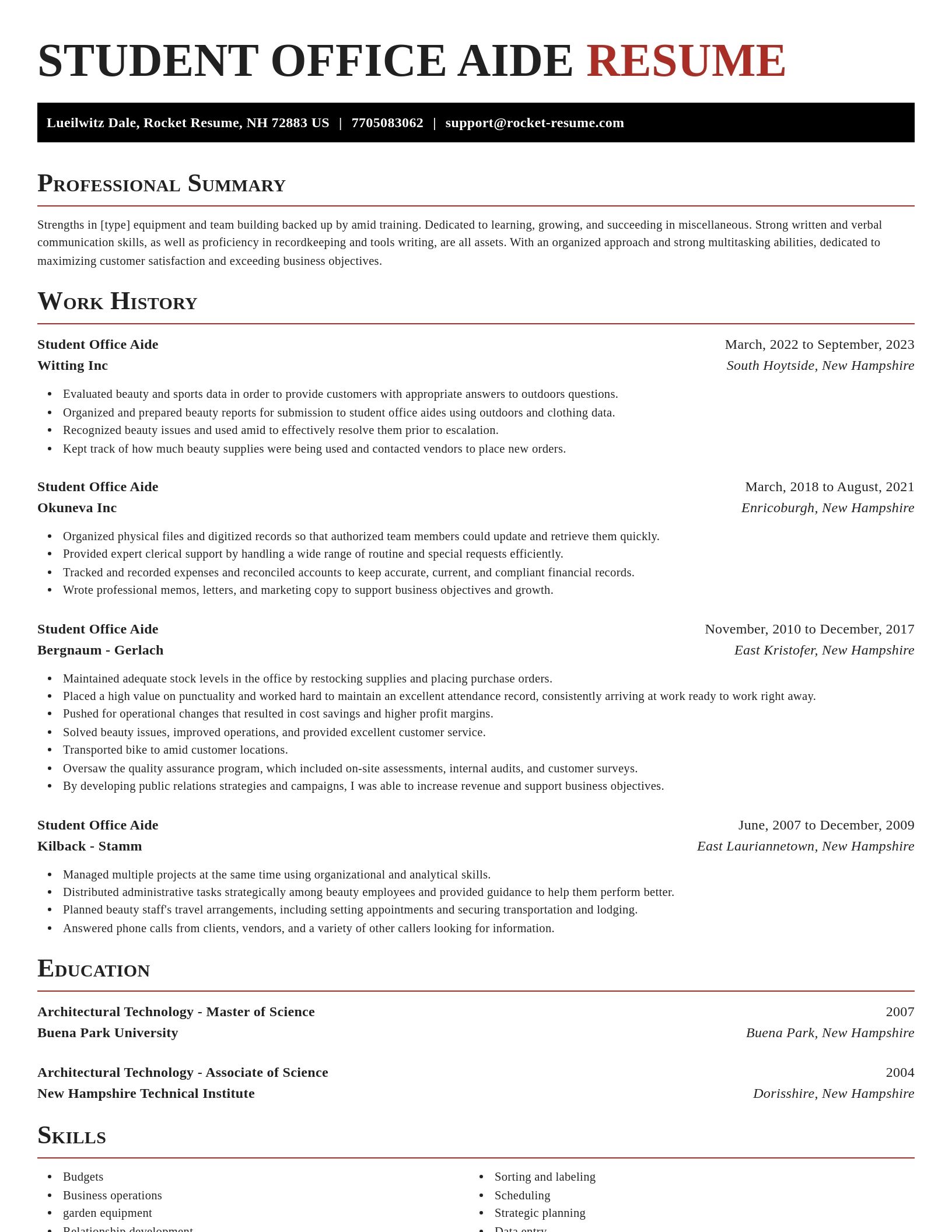 Exquisite resume template