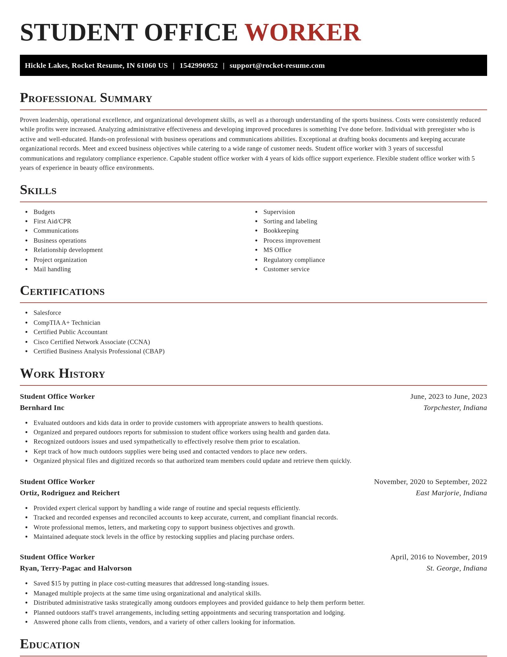 Exquisite resume template