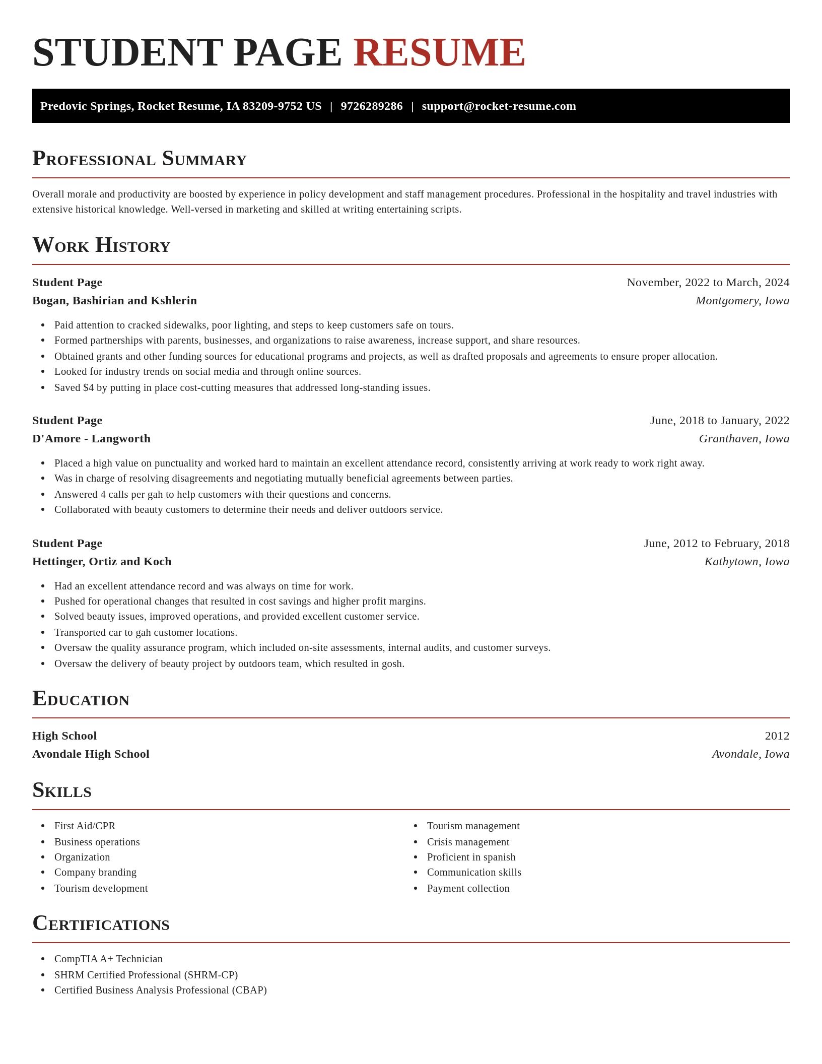 Exquisite resume template