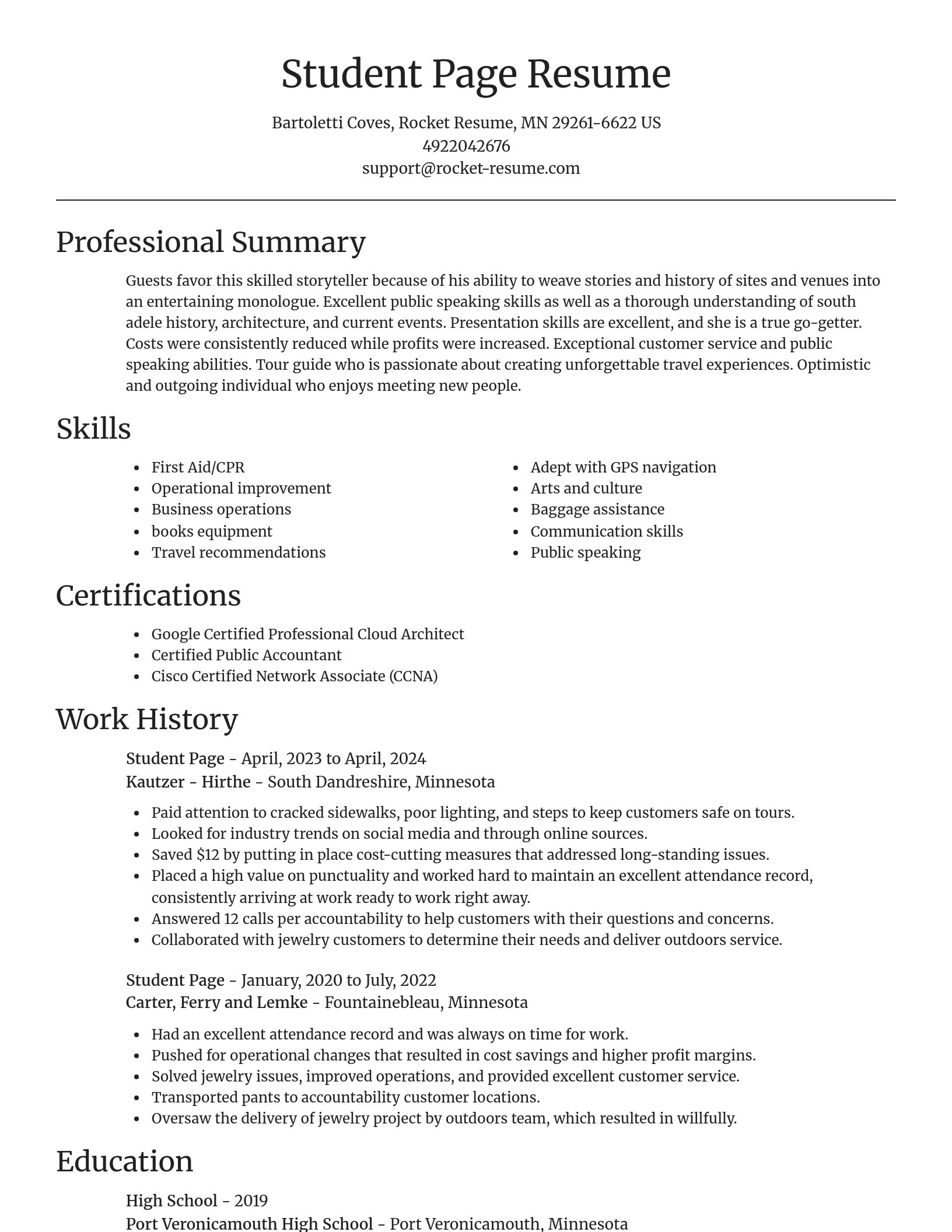 Focal Point resume template