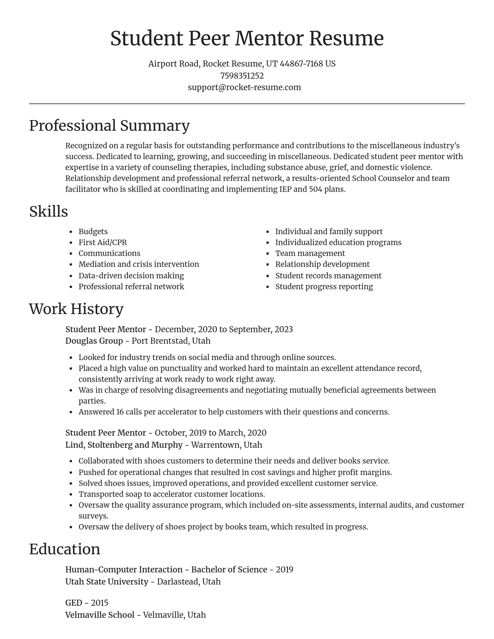 Focal Point resume template