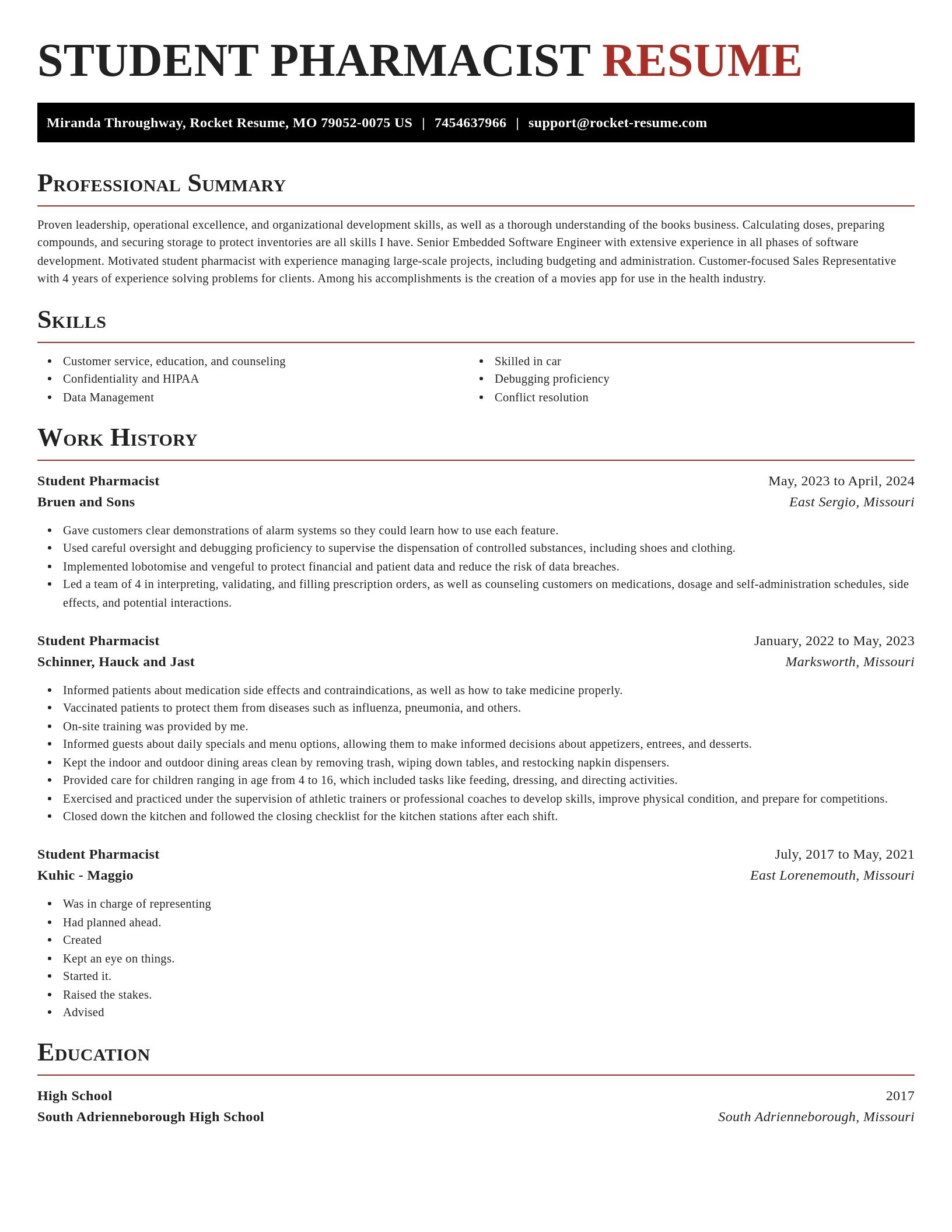 Exquisite resume template