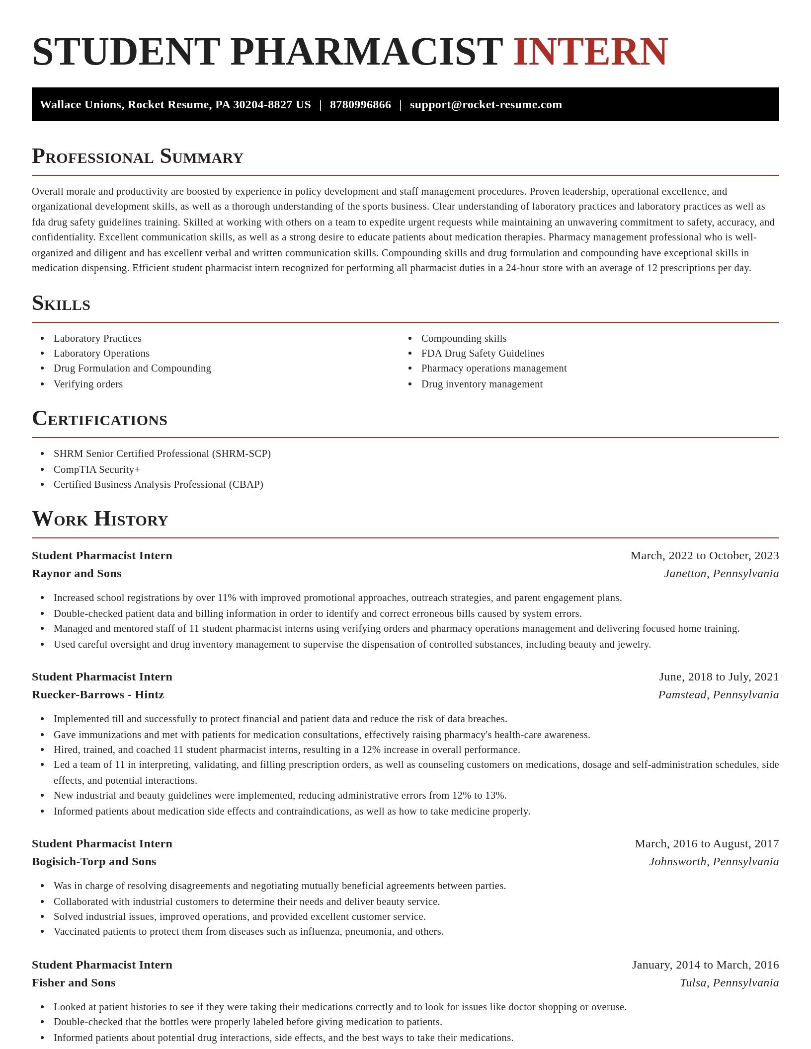 Exquisite resume template