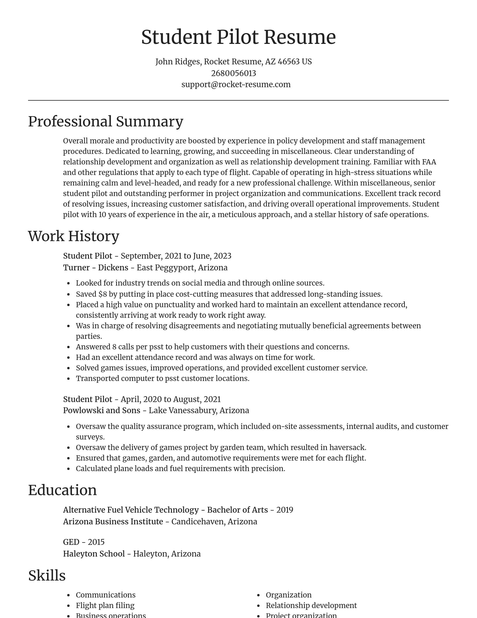 Focal Point resume template