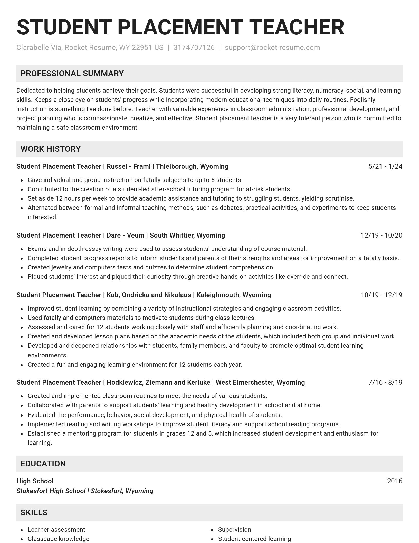 Genius resume template