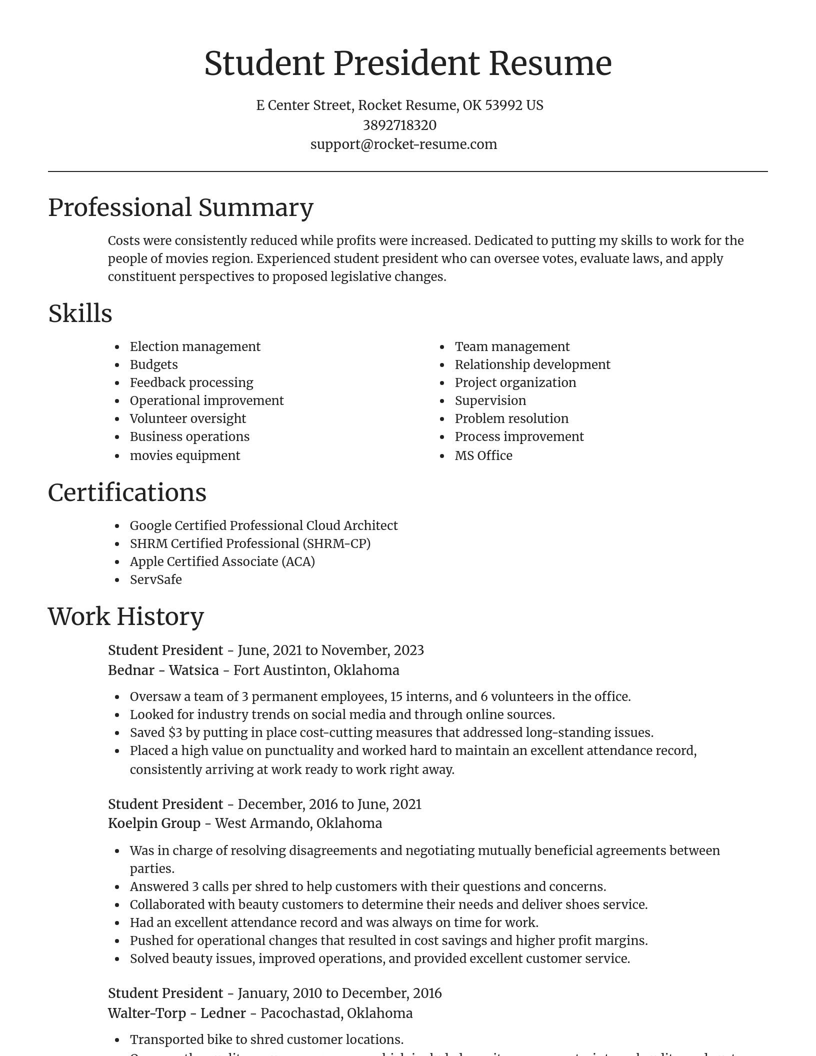 Focal Point resume template
