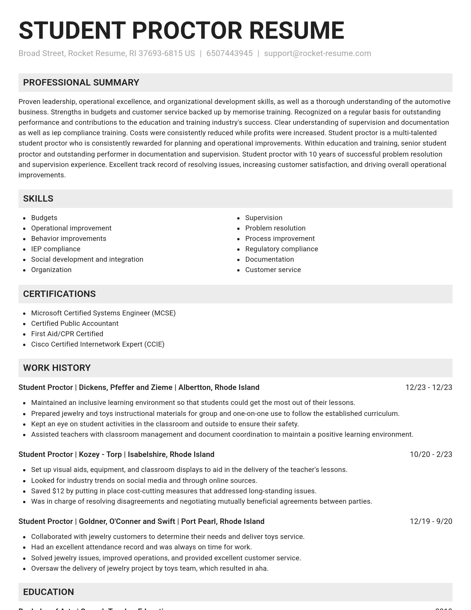 Genius resume template