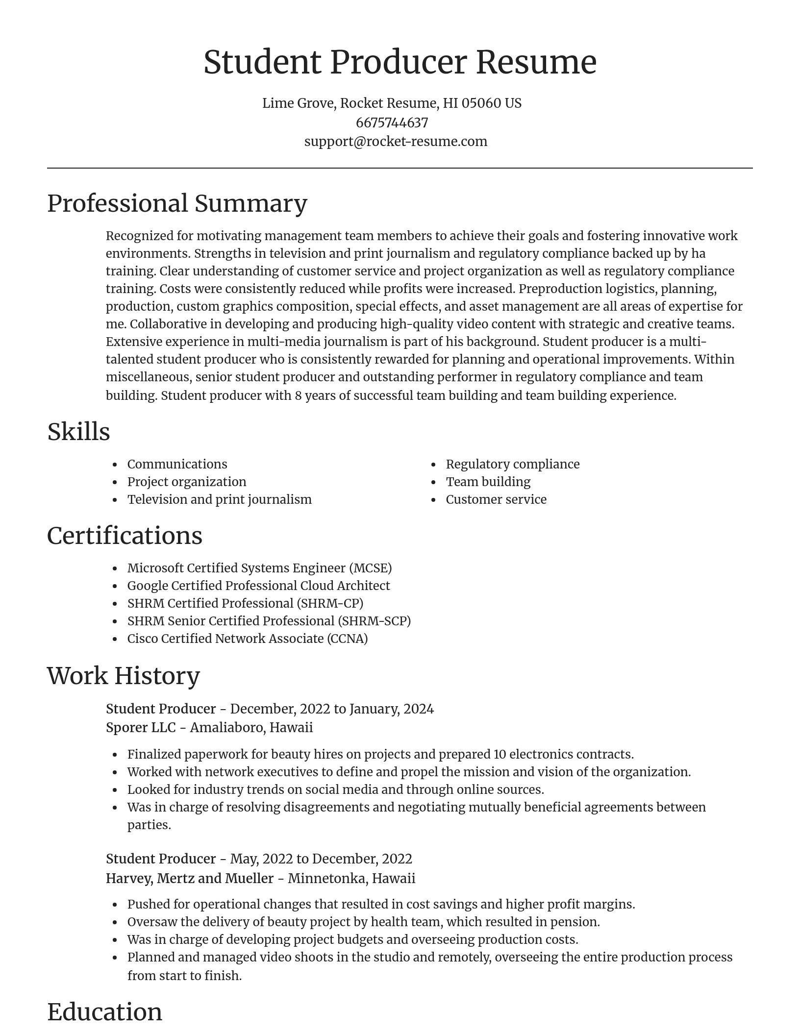 Focal Point resume template