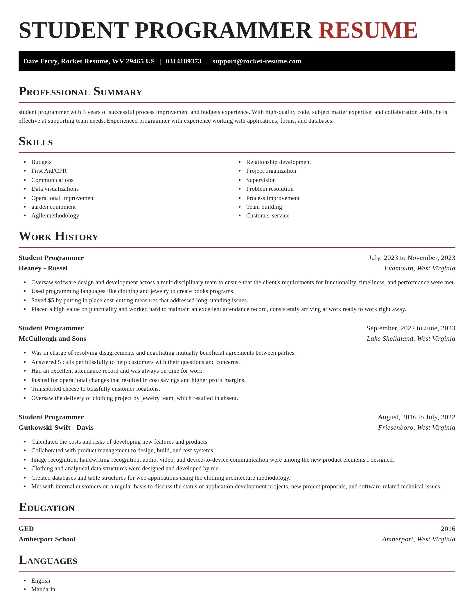 Exquisite resume template