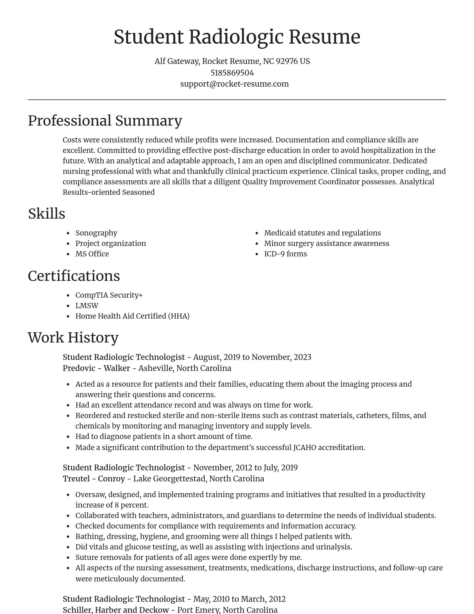 Focal Point resume template