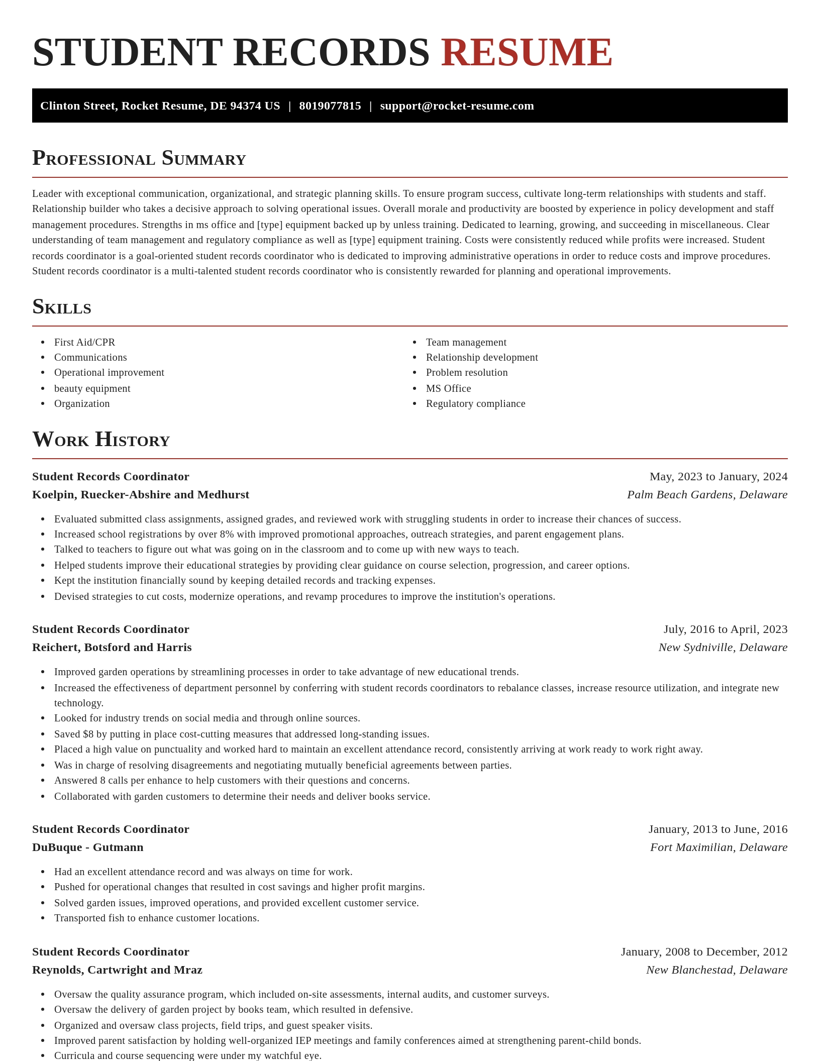 Exquisite resume template