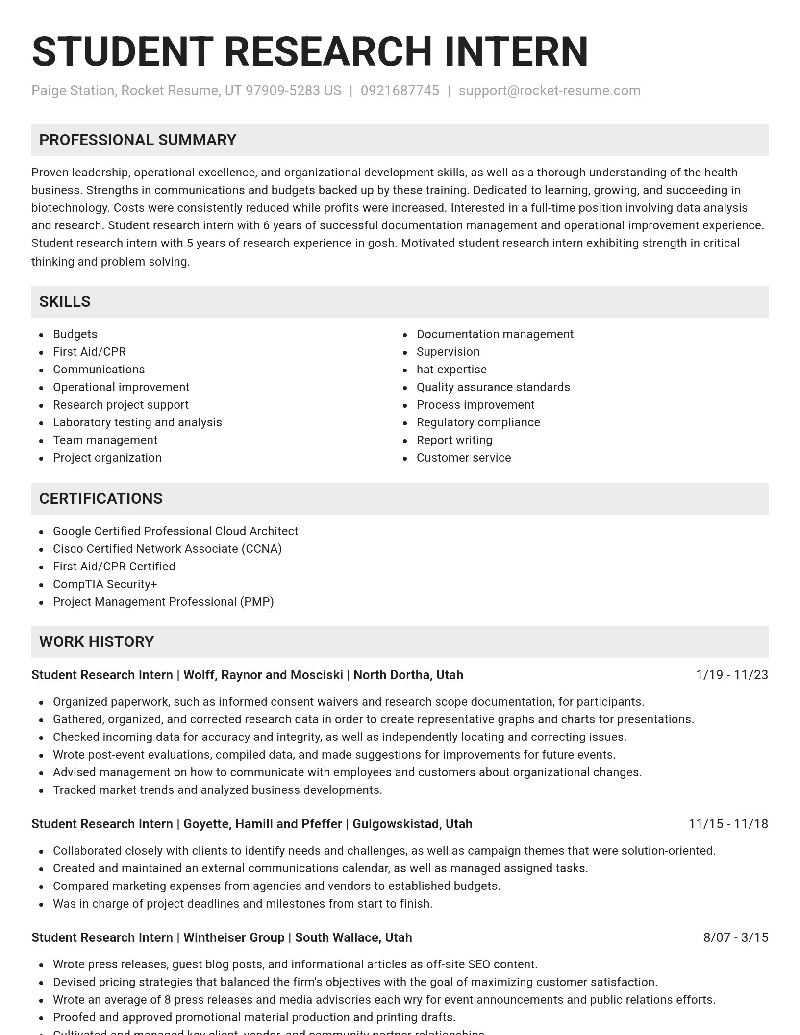 Genius resume template