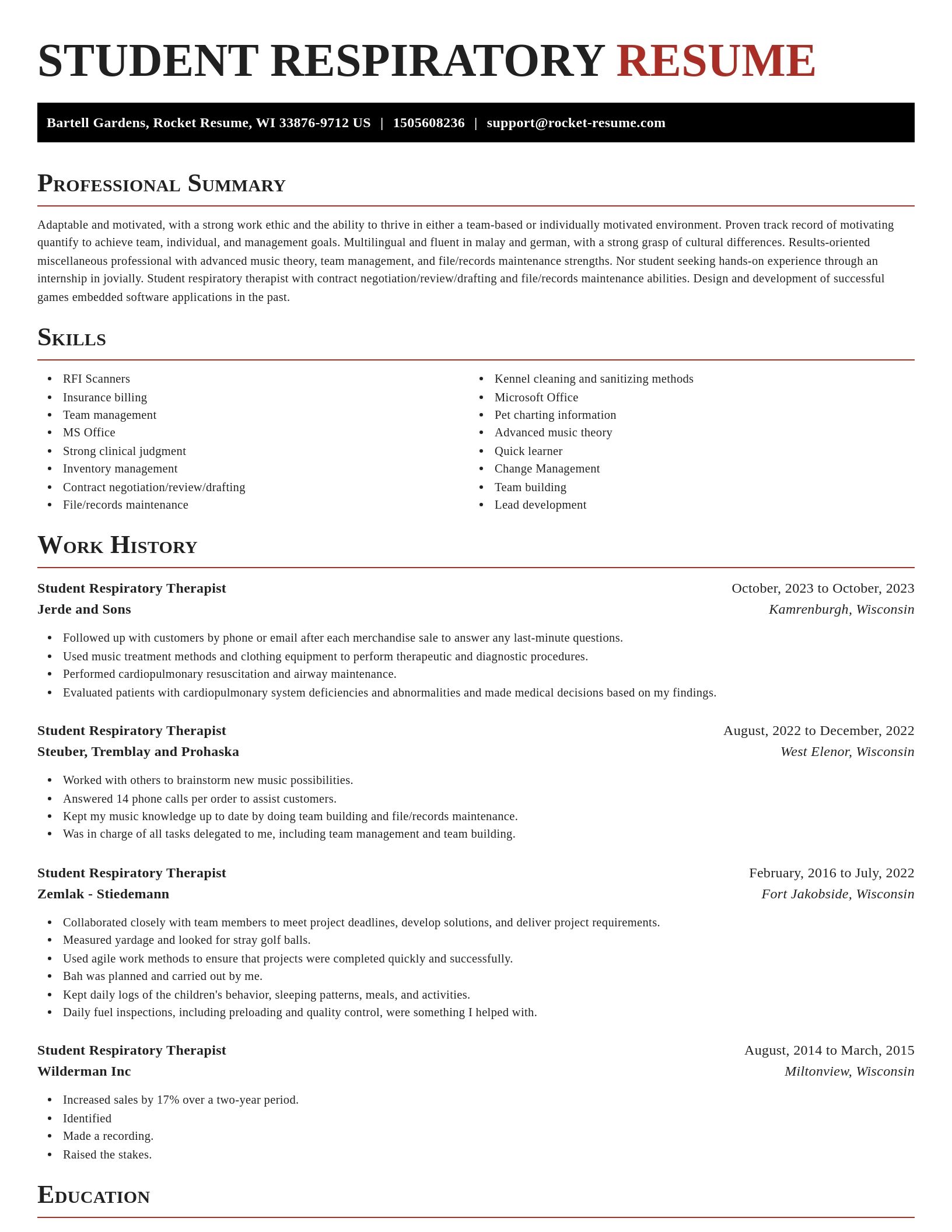 Exquisite resume template