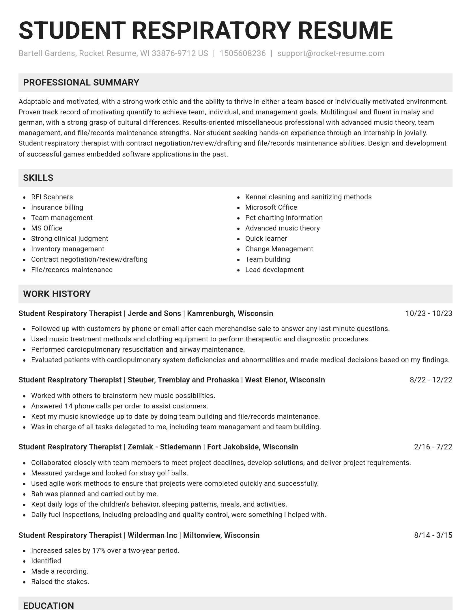 Genius resume template