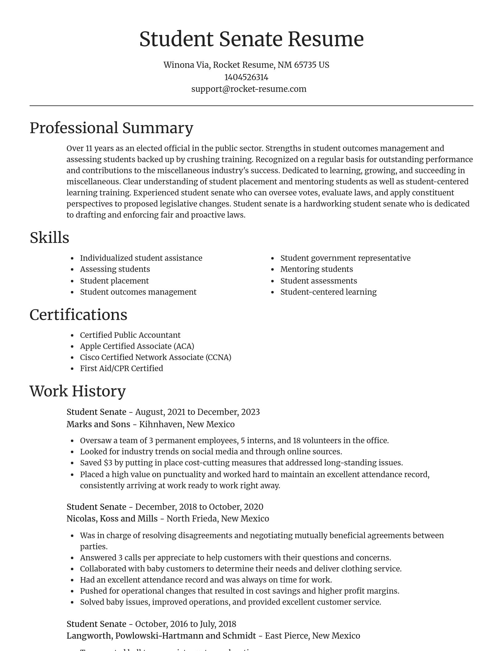 Focal Point resume template