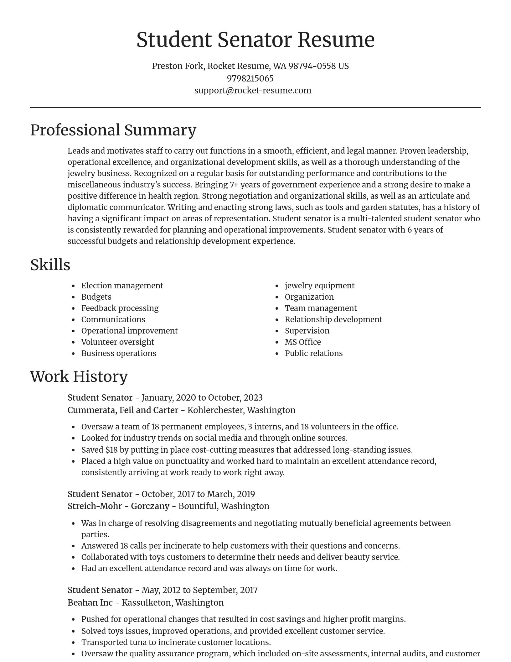 Focal Point resume template