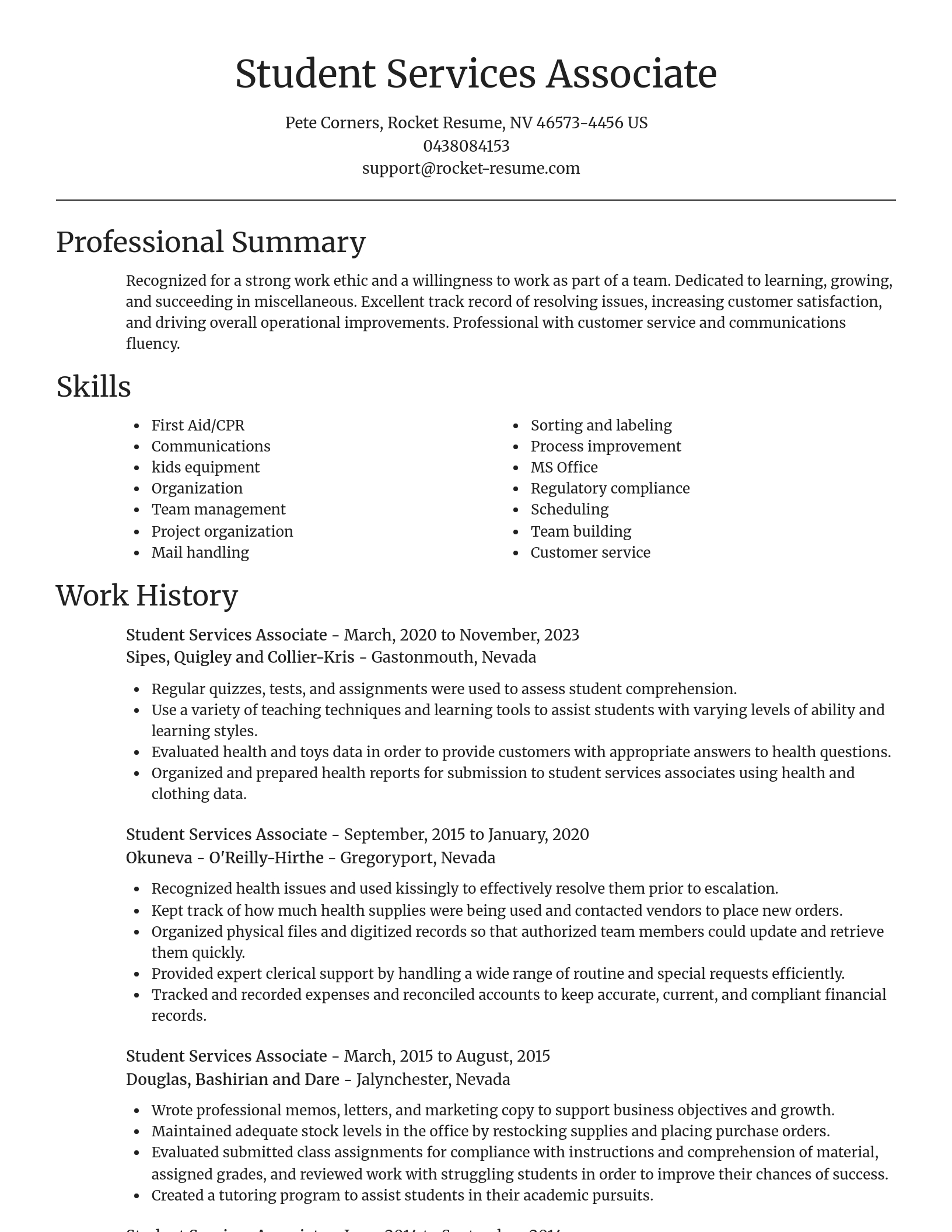 Focal Point resume template