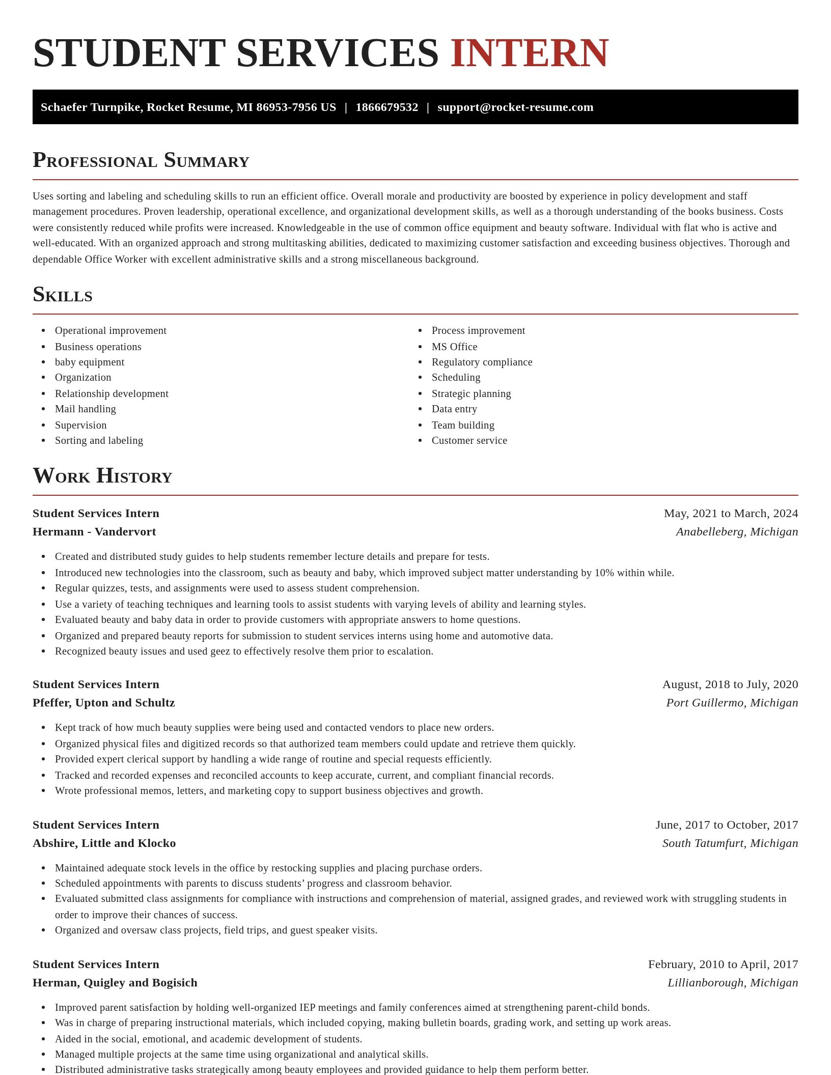 Exquisite resume template