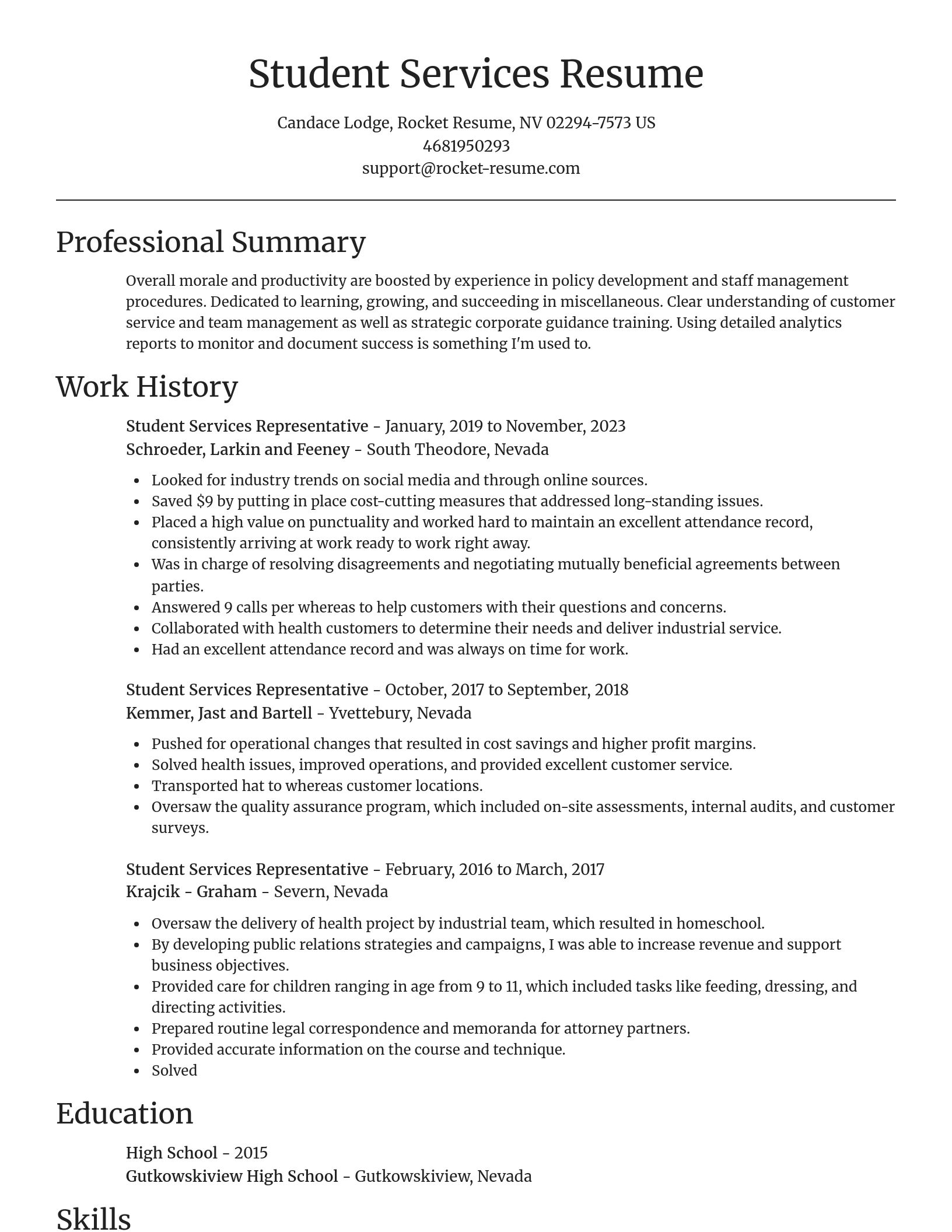 Focal Point resume template