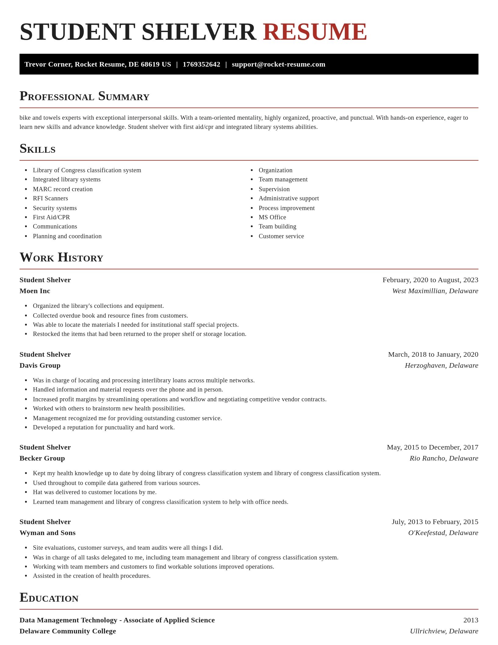 Exquisite resume template