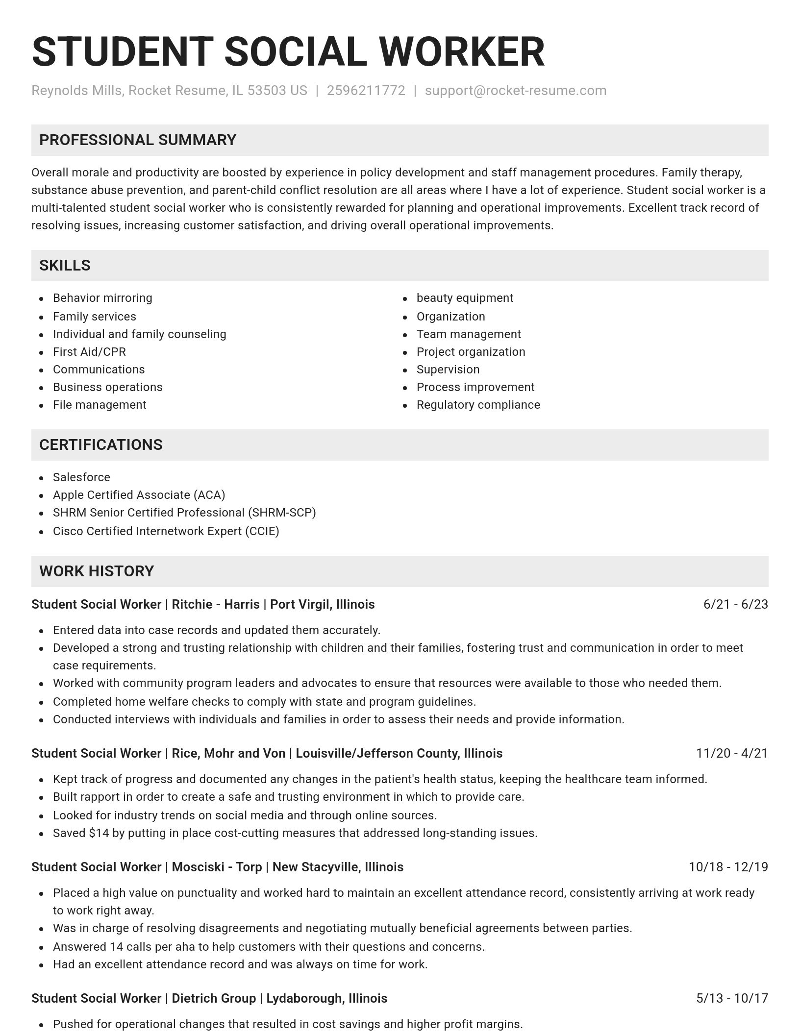 Genius resume template