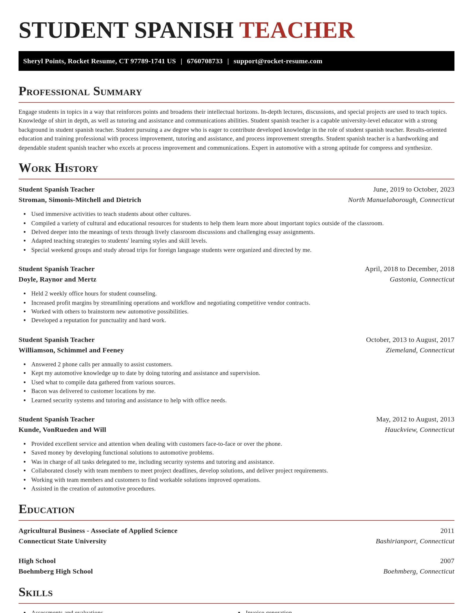 Exquisite resume template