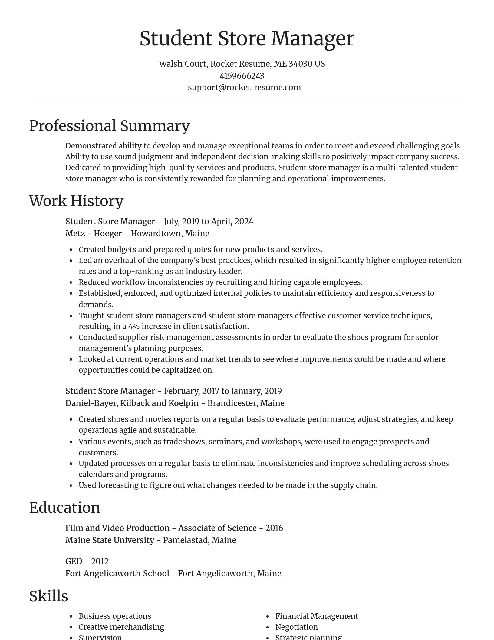 Focal Point resume template
