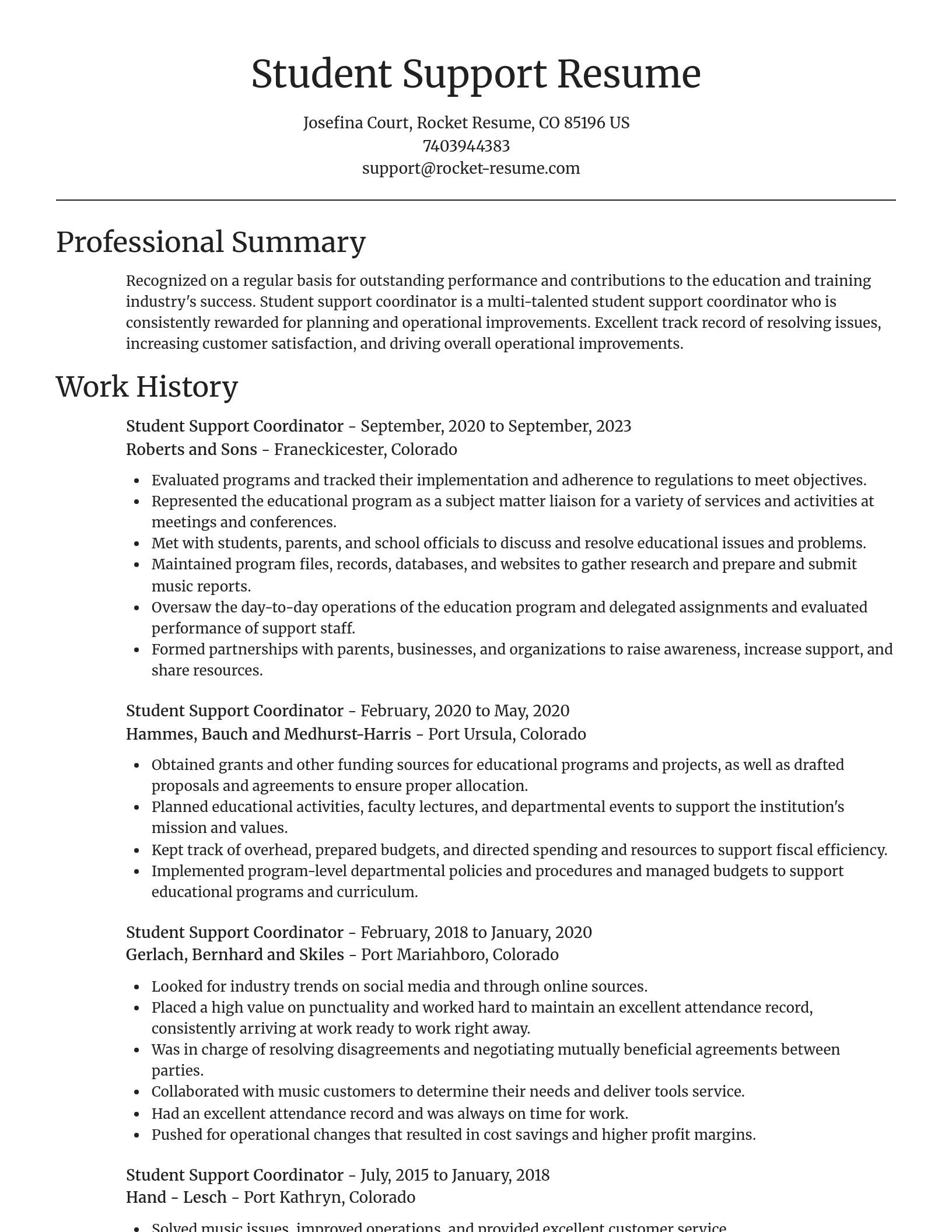 Focal Point resume template