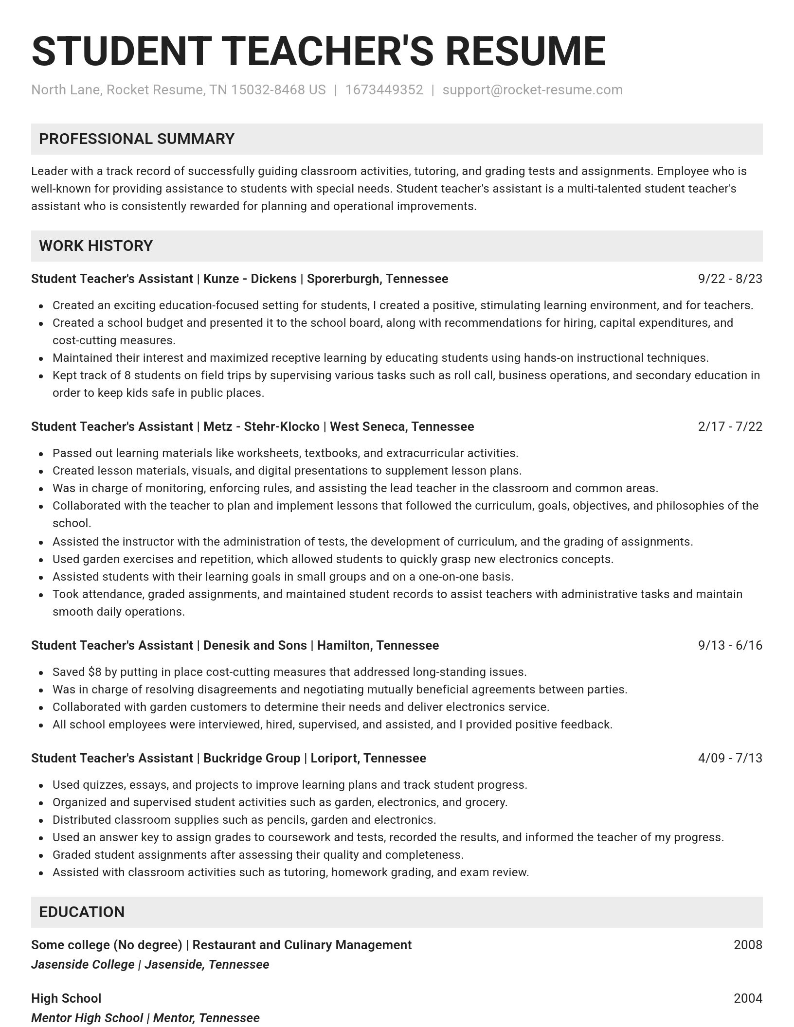 Genius resume template