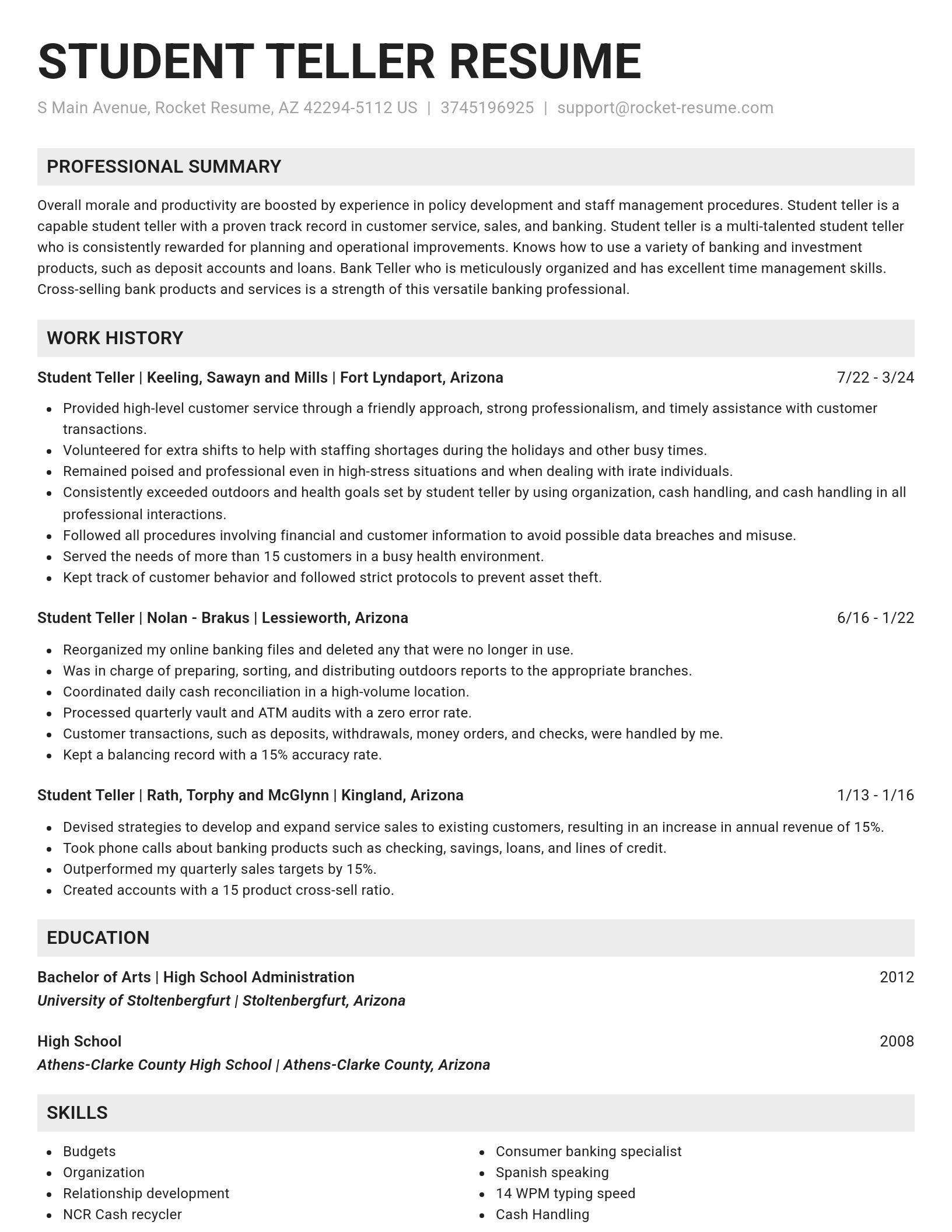 Genius resume template