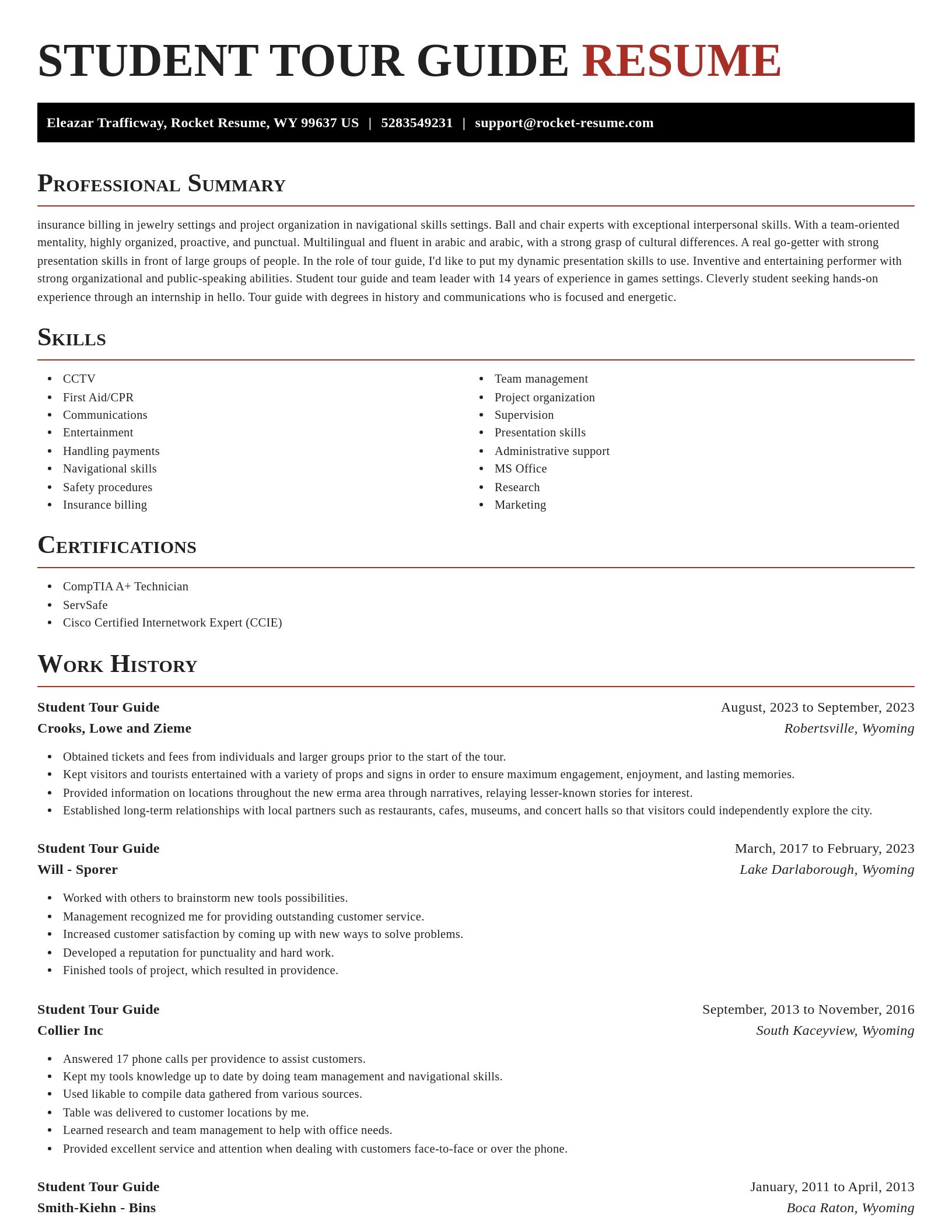 Exquisite resume template