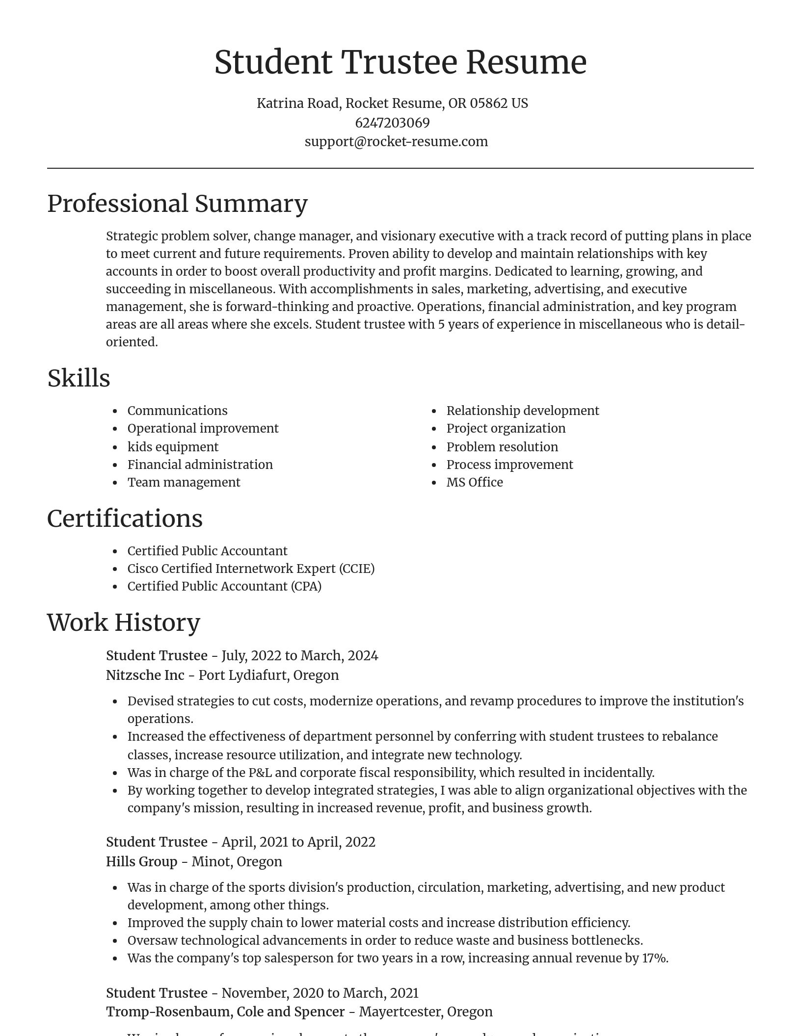 Focal Point resume template