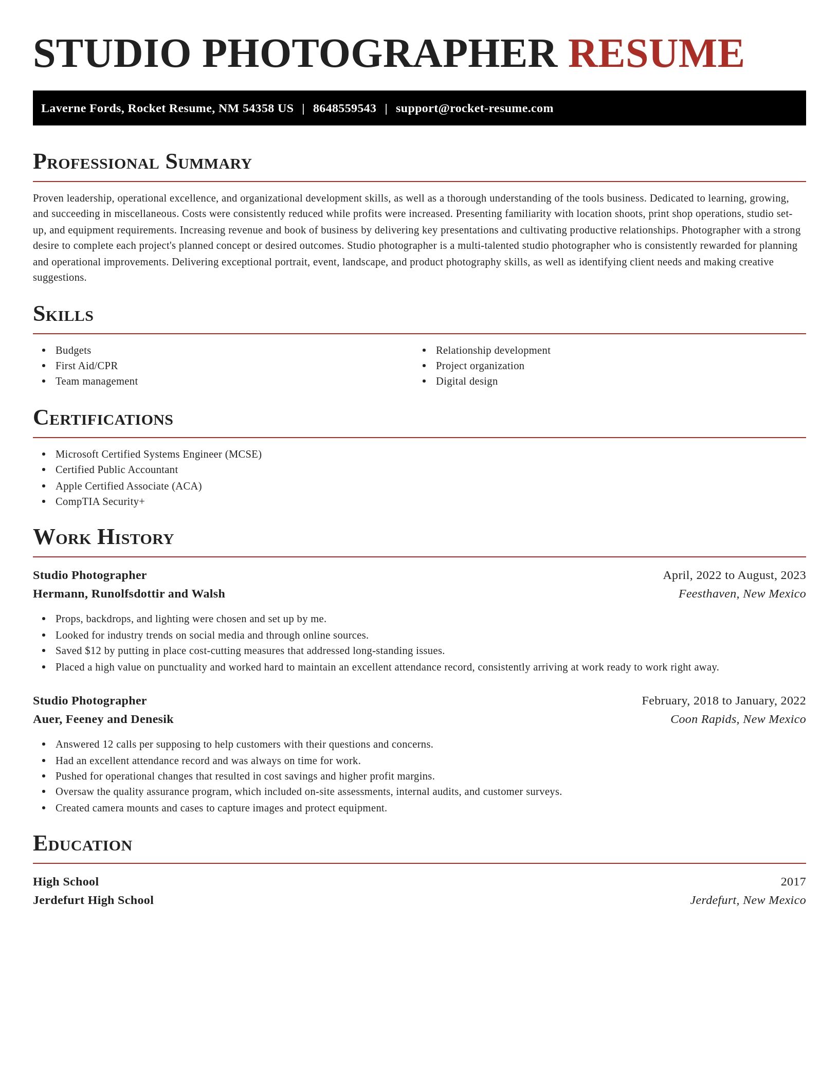 Exquisite resume template