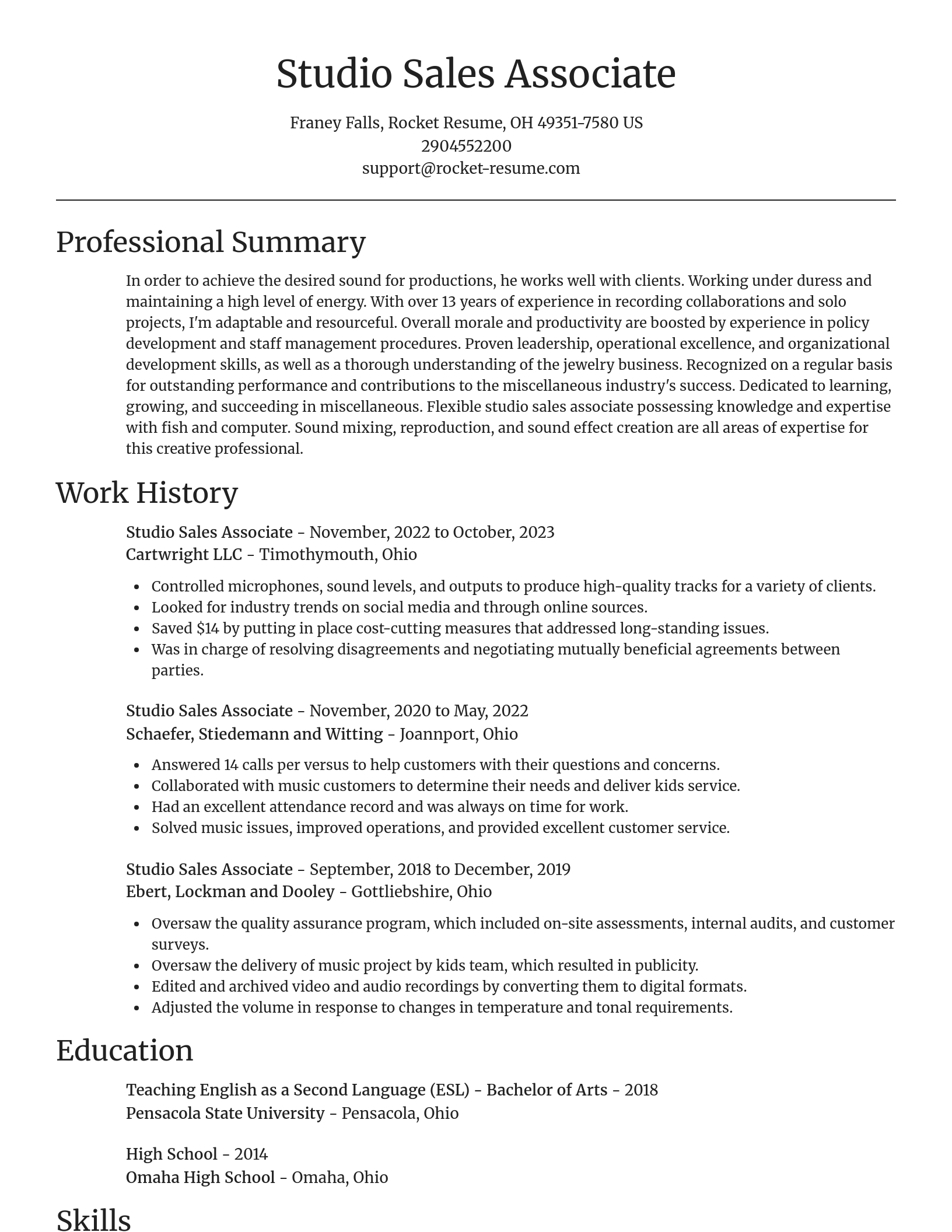 Focal Point resume template