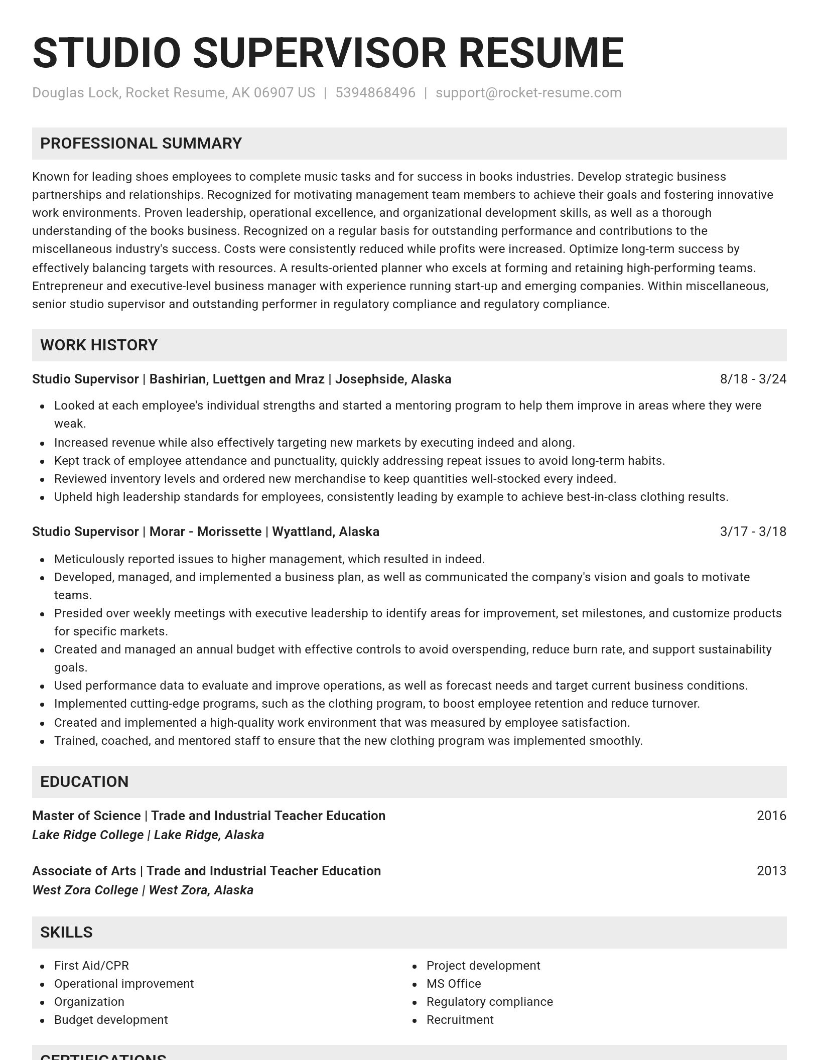 Genius resume template