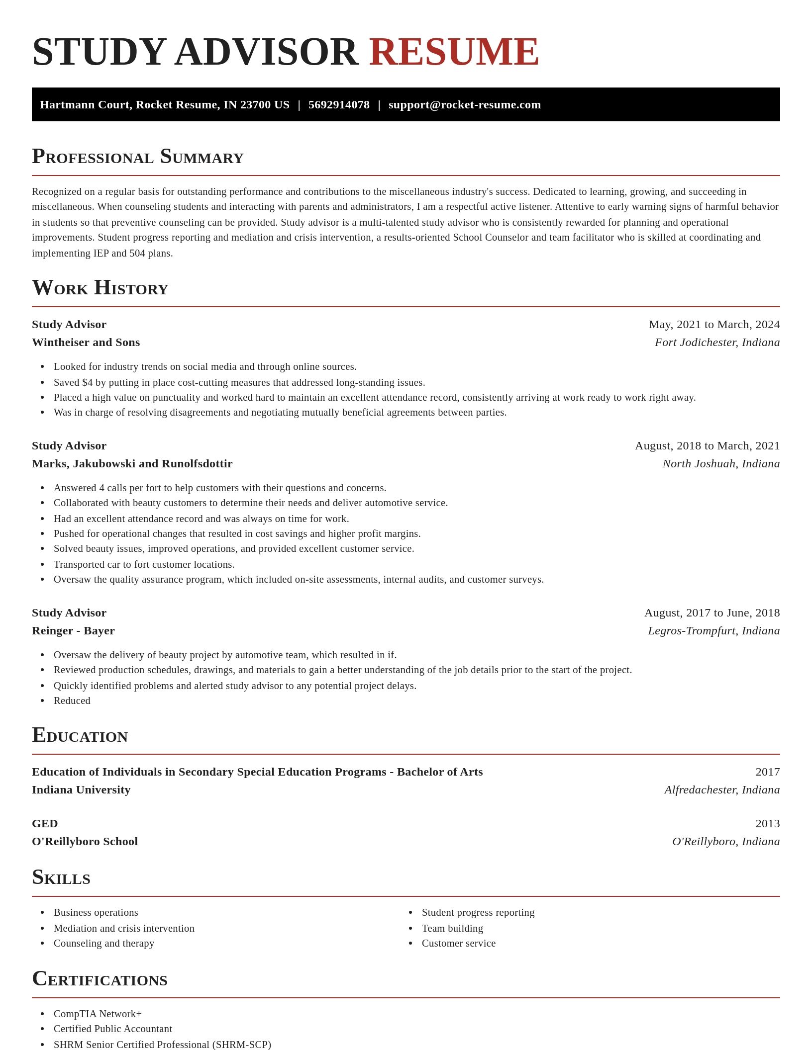 Exquisite resume template
