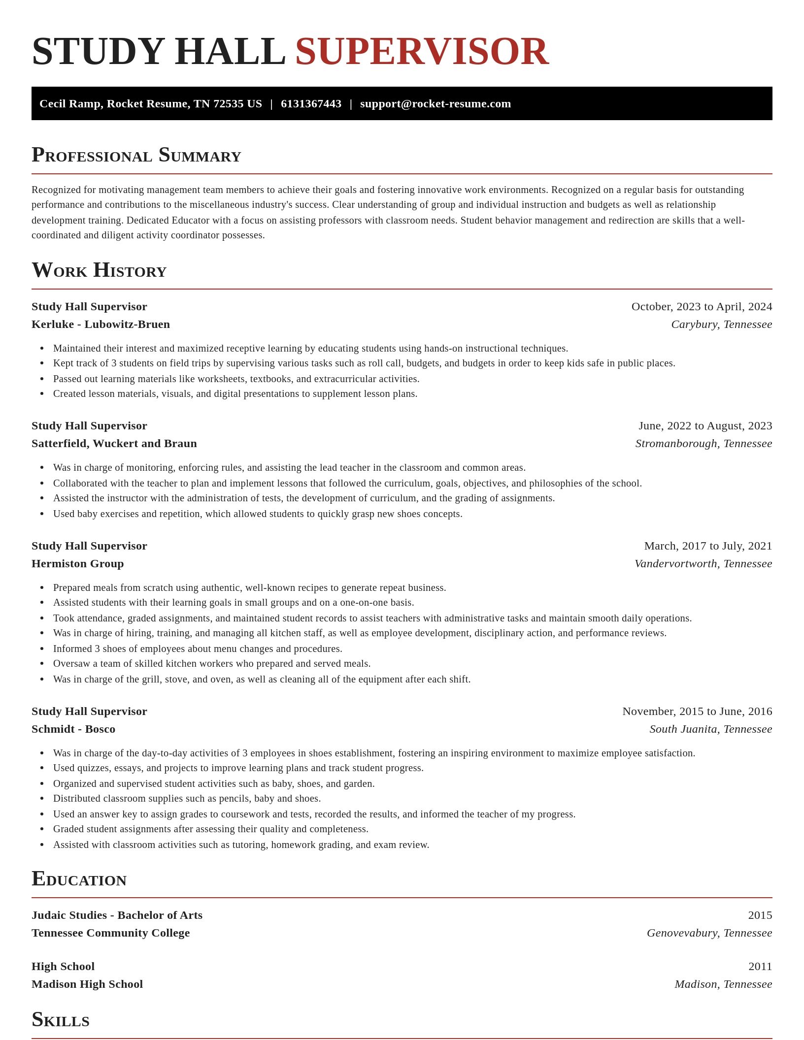 Exquisite resume template