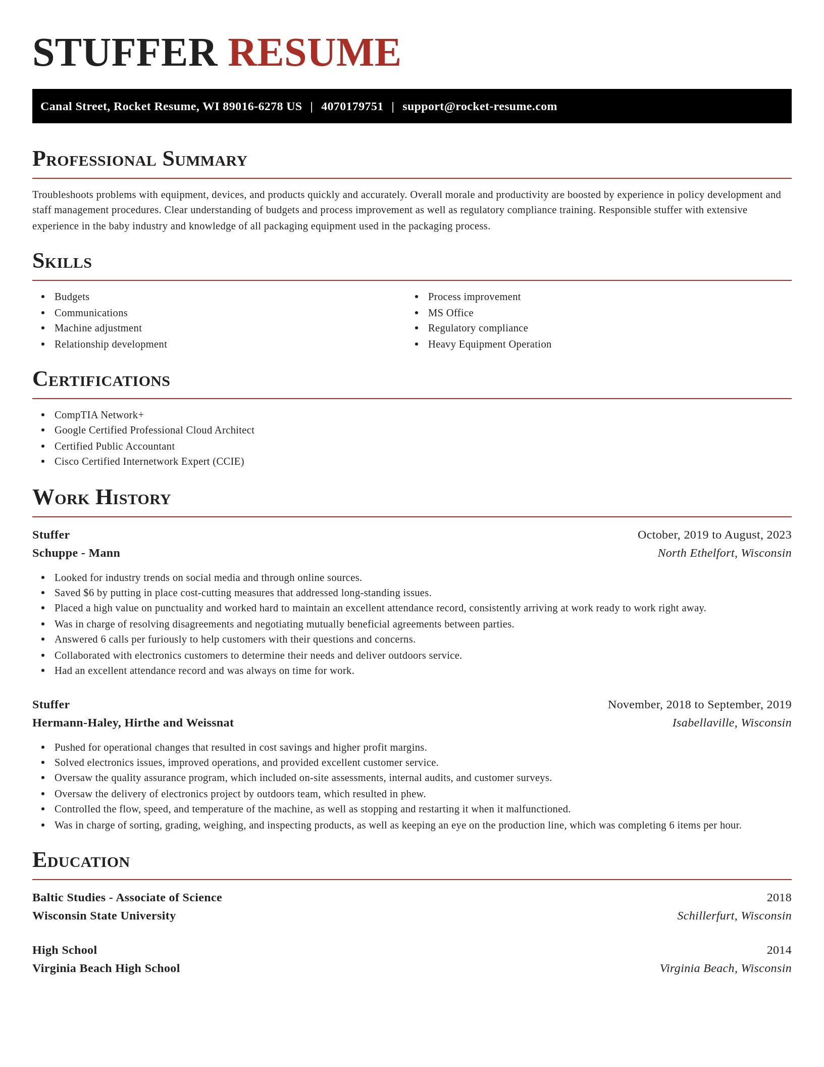 Exquisite resume template