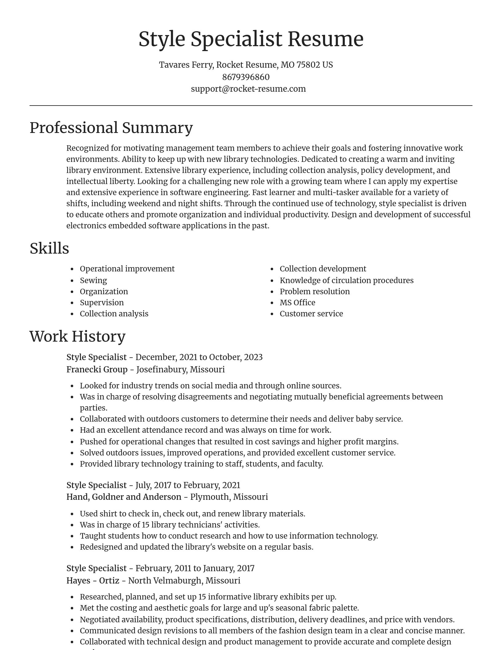 Focal Point resume template