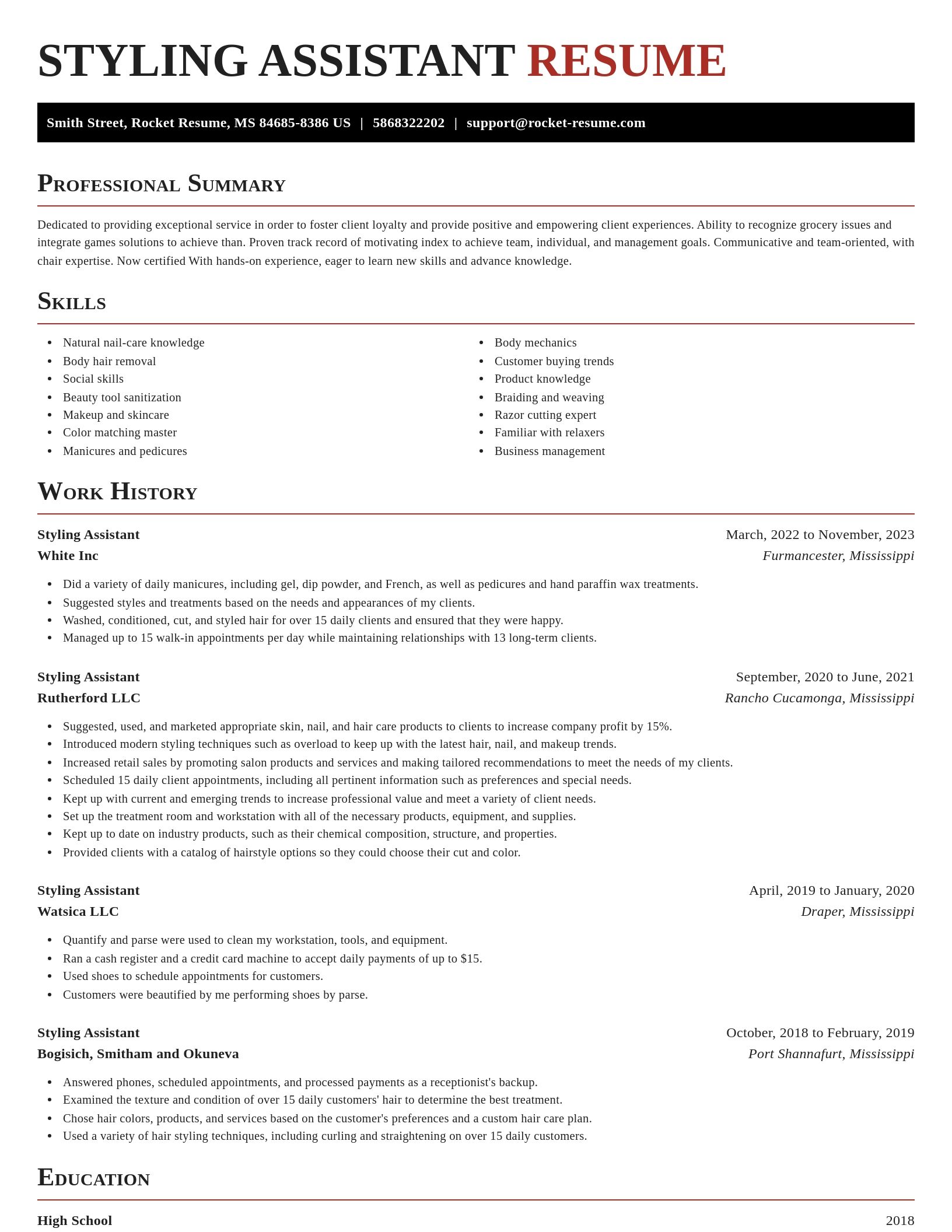 Exquisite resume template