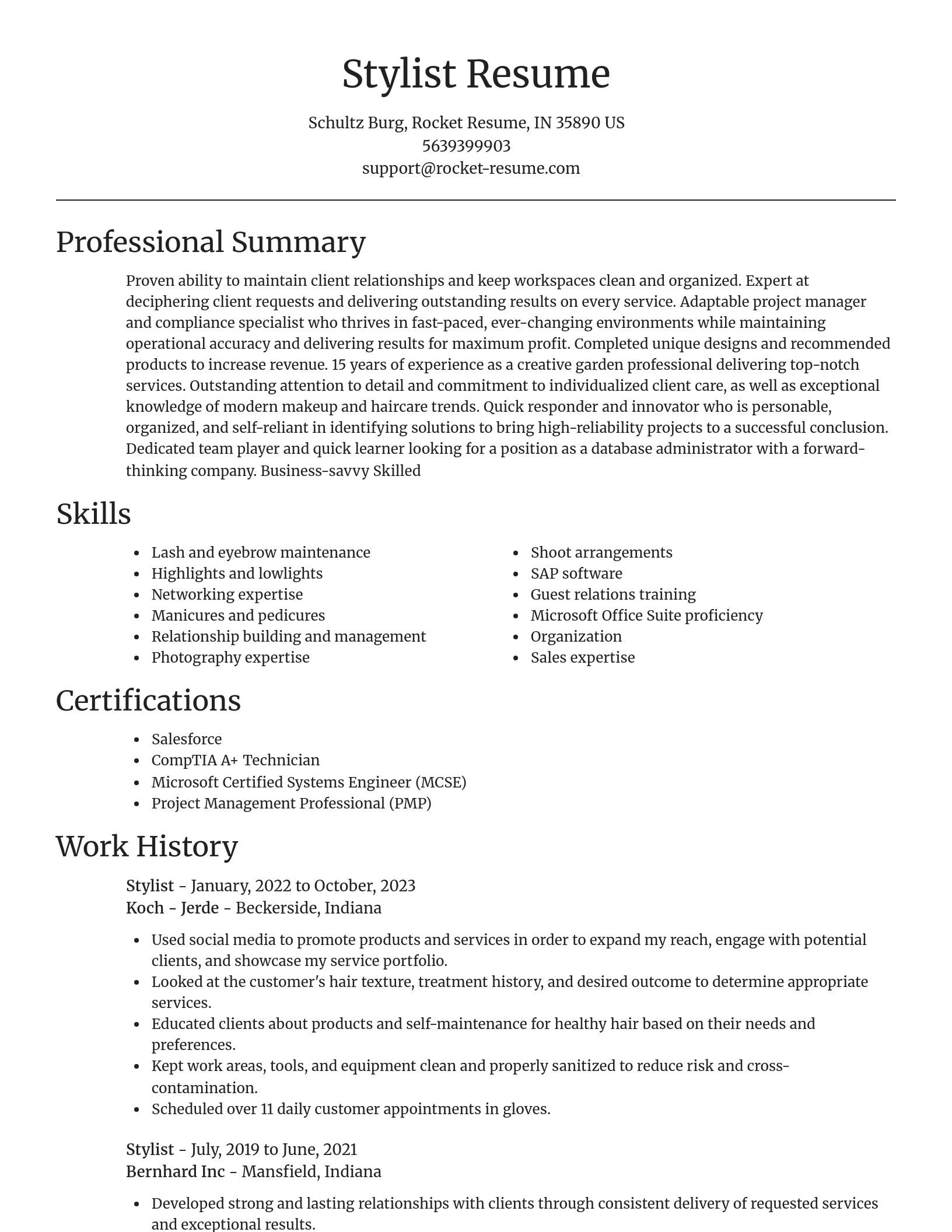 Focal Point resume template