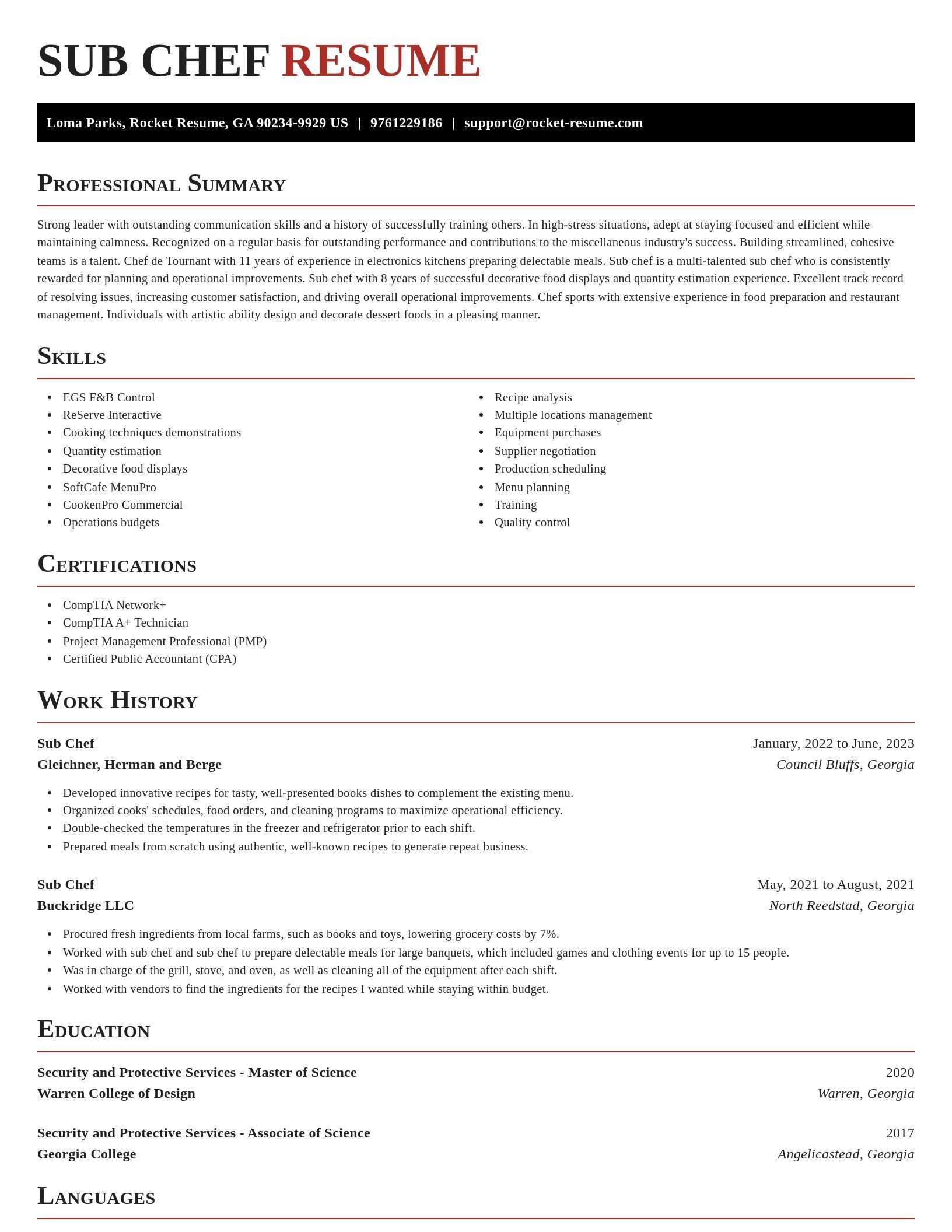 Exquisite resume template