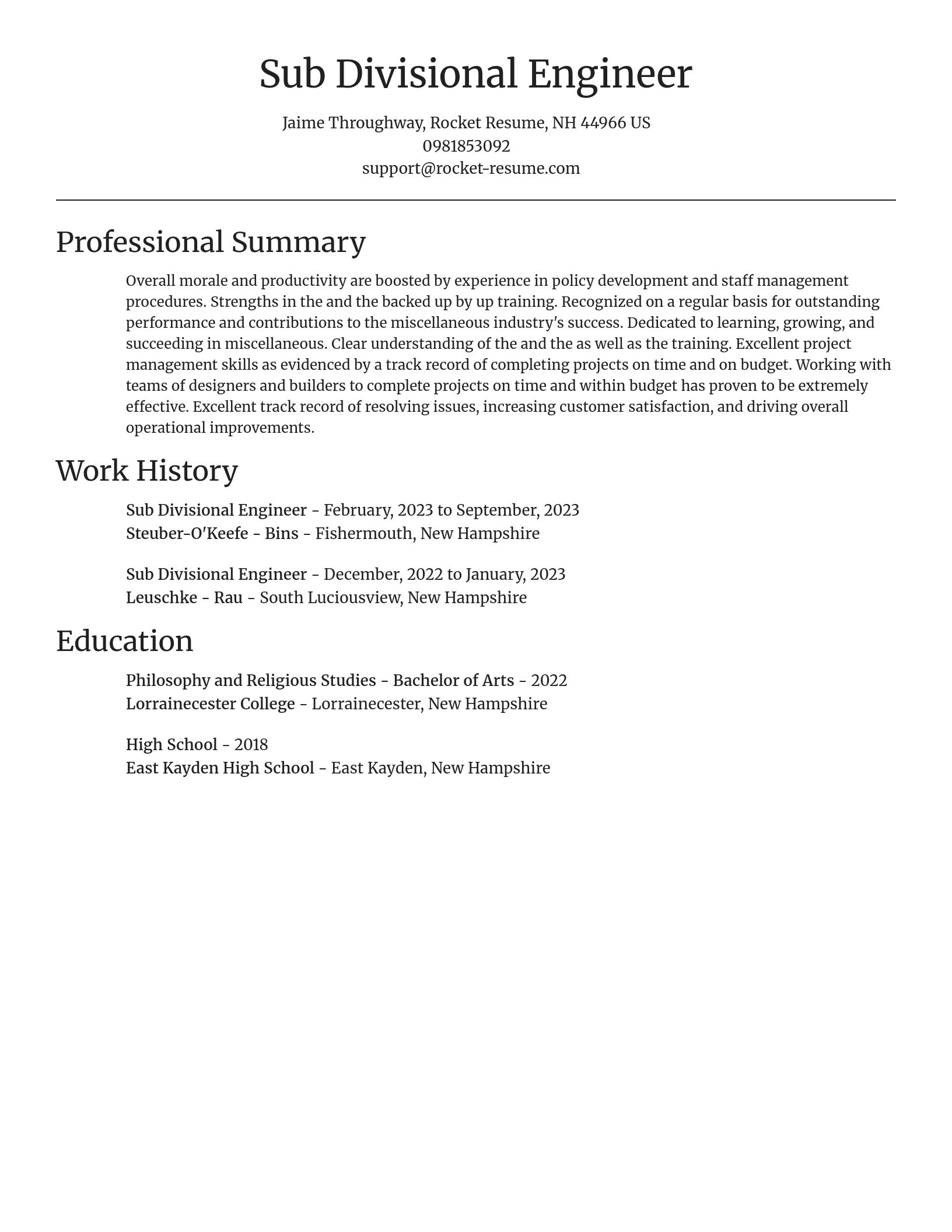 Focal Point resume template