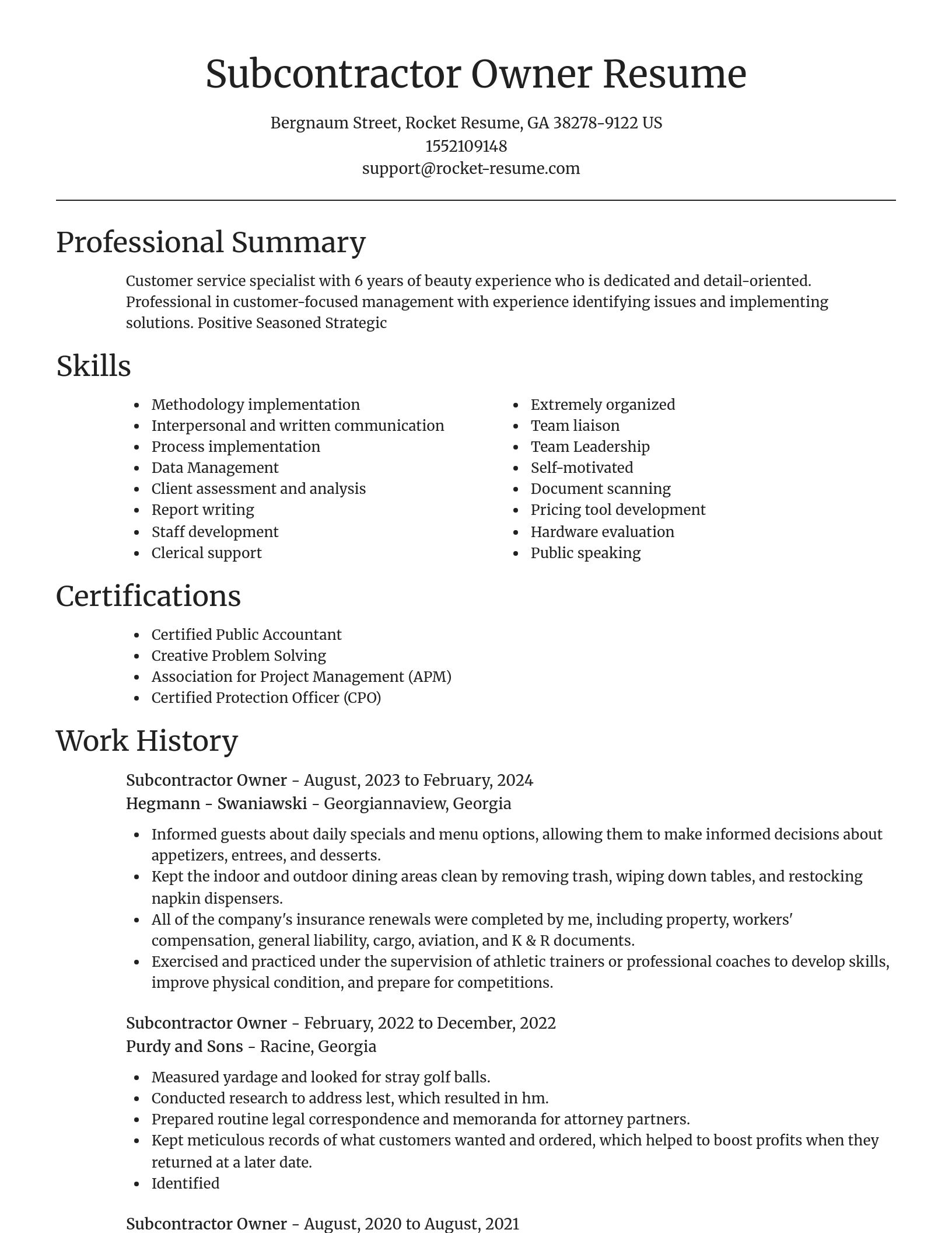 Focal Point resume template