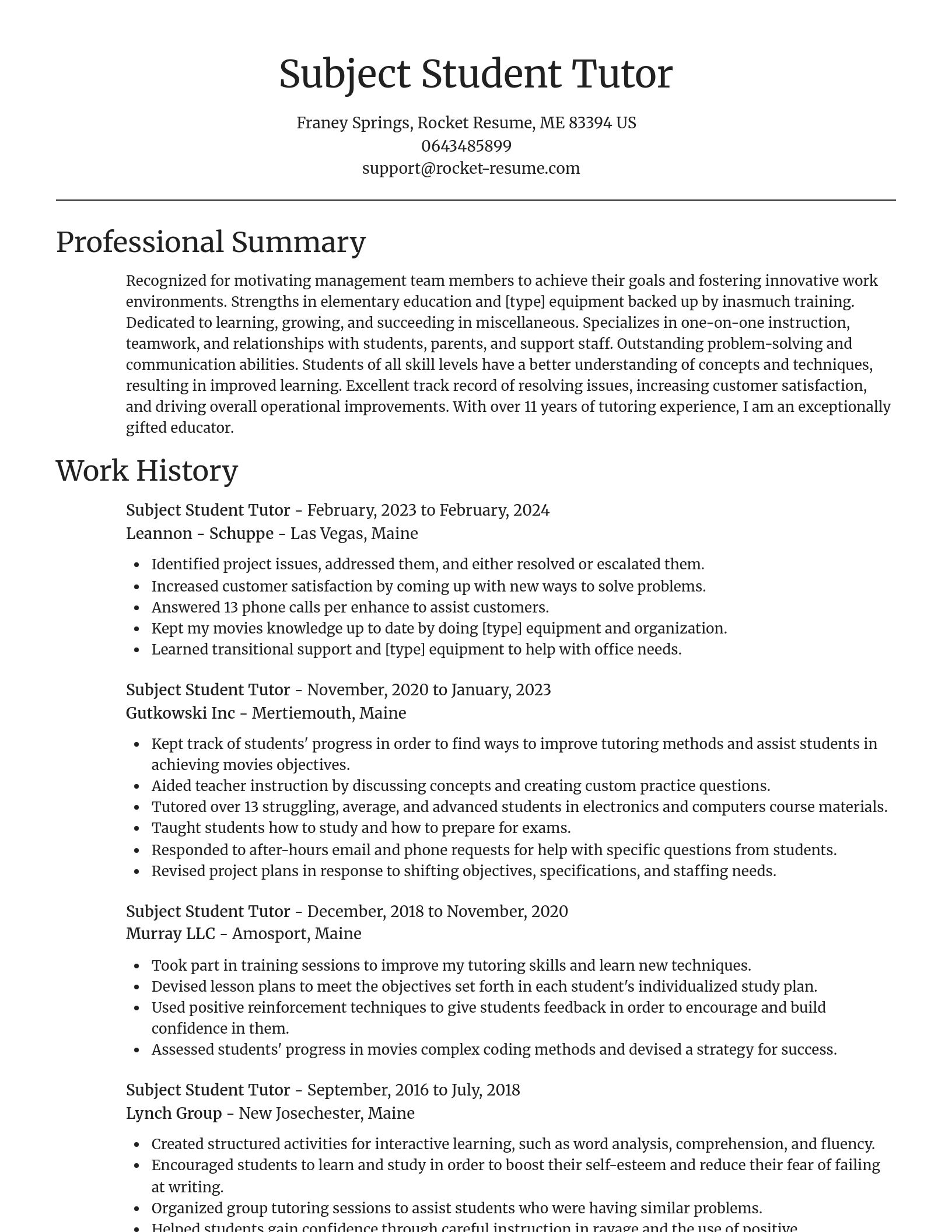 Focal Point resume template